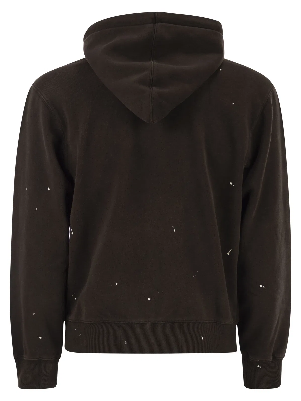 Carhartt Zip-Up Hooded Sweatshirt With Paint Effe