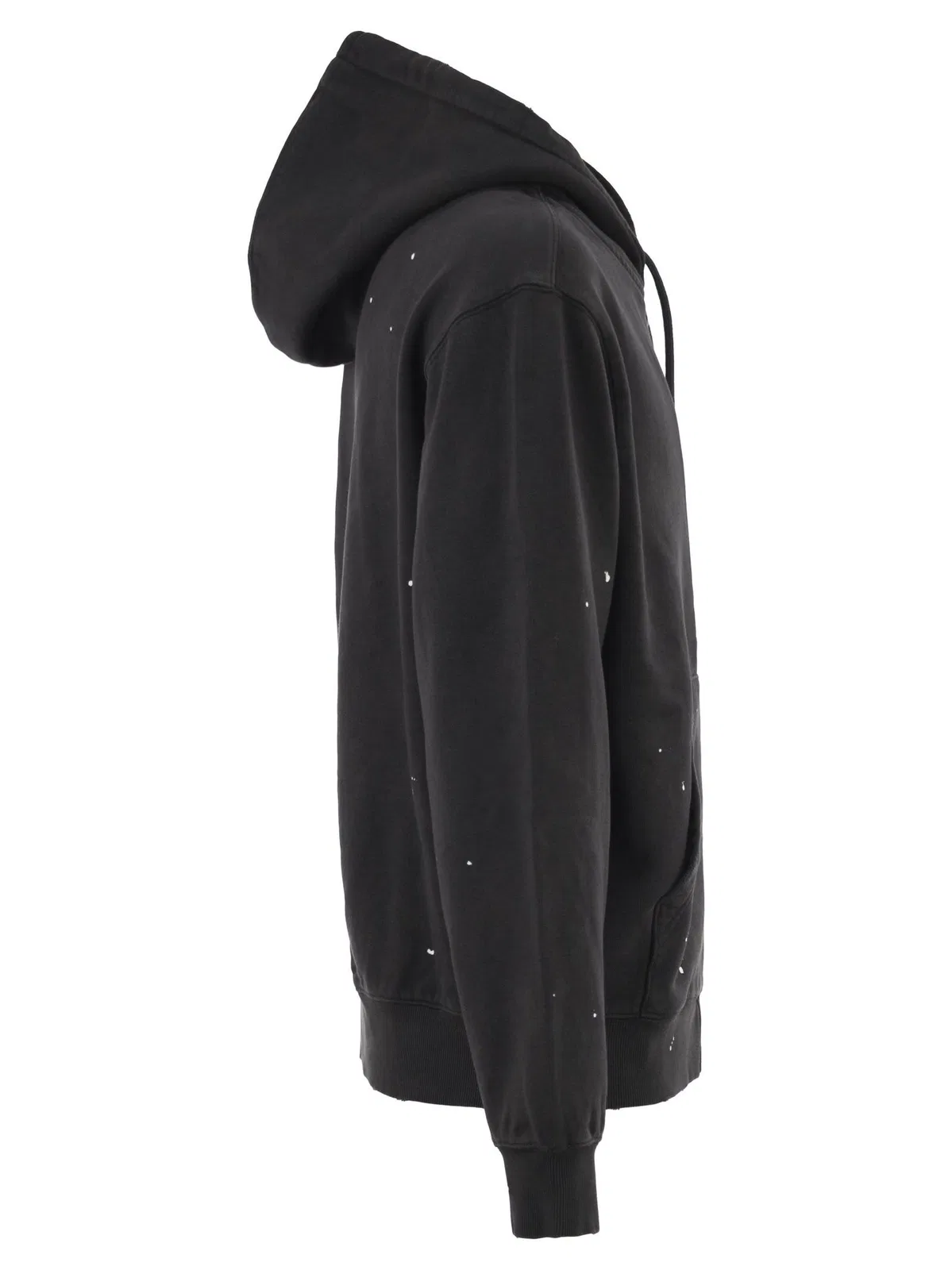 Carhartt Zip-Up Hooded Sweatshirt With Paint Effe