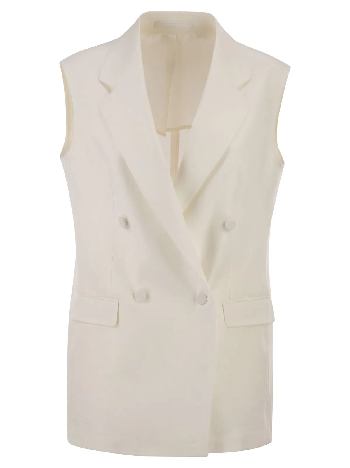 Tagliatore Double-Breasted Linen Waistcoat