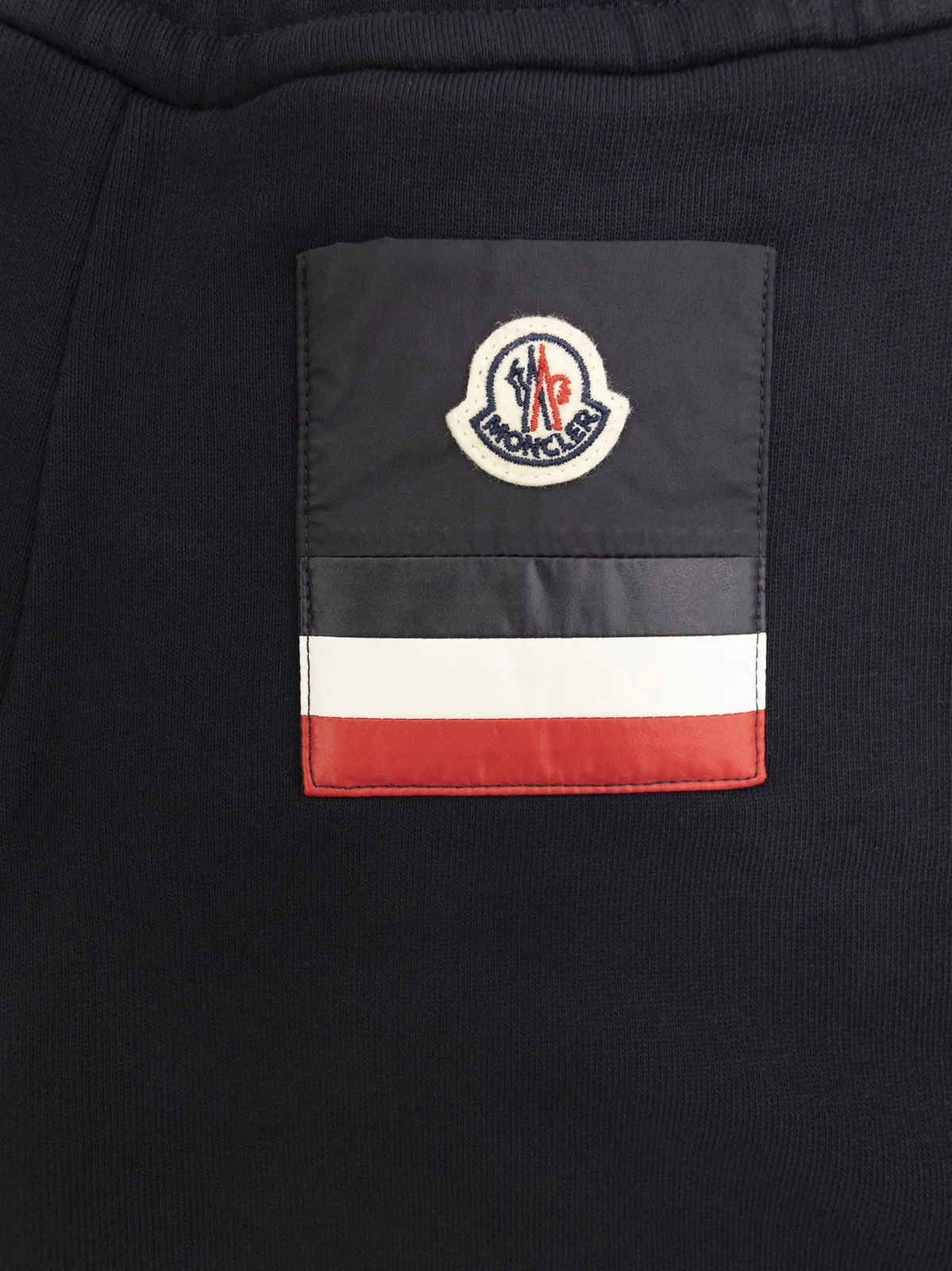Moncler Sports Trousers With Tricolour Pocket
