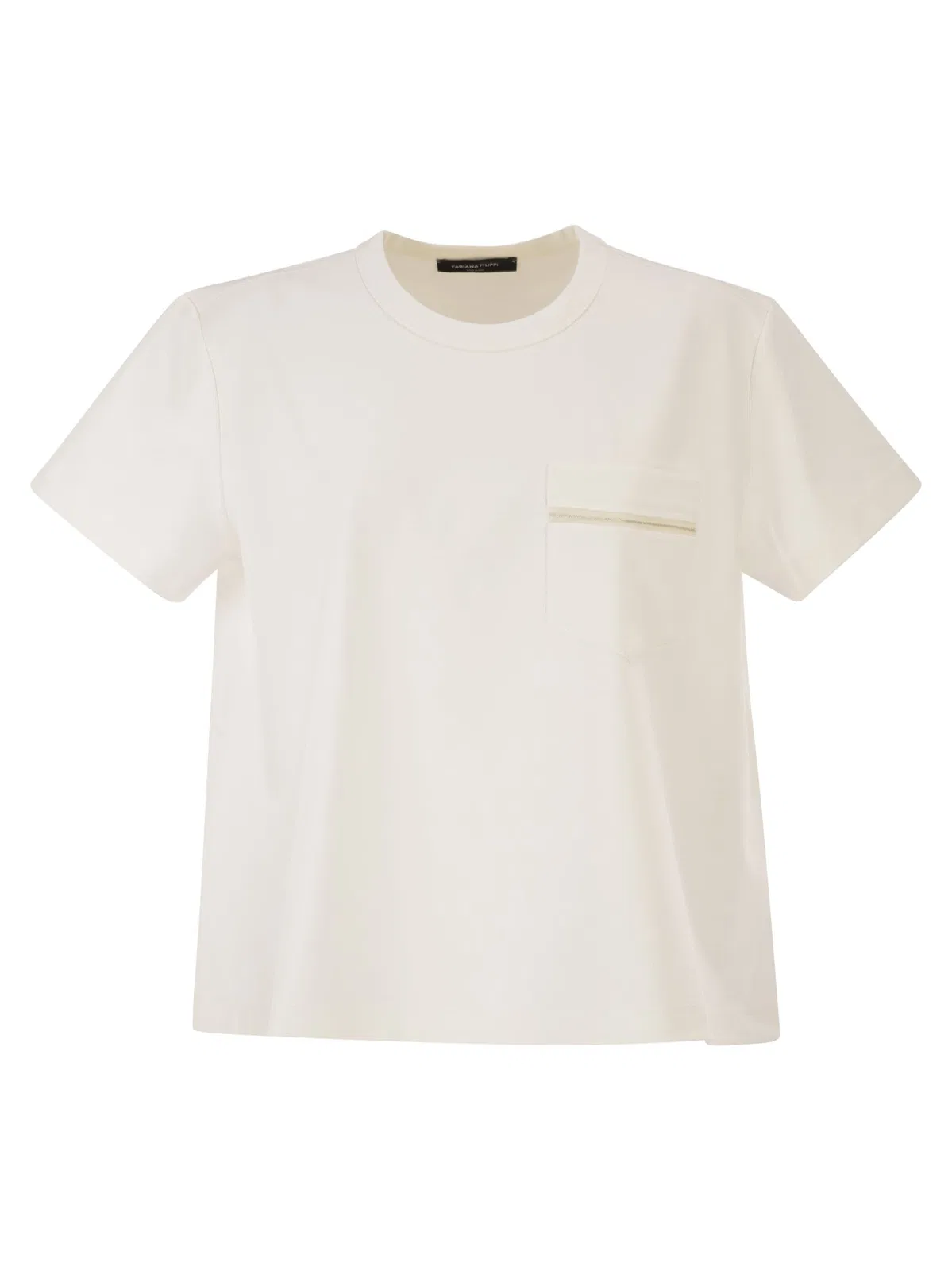 Fabiana Filippi Oversized T-Shirt In Milan Jersey With P