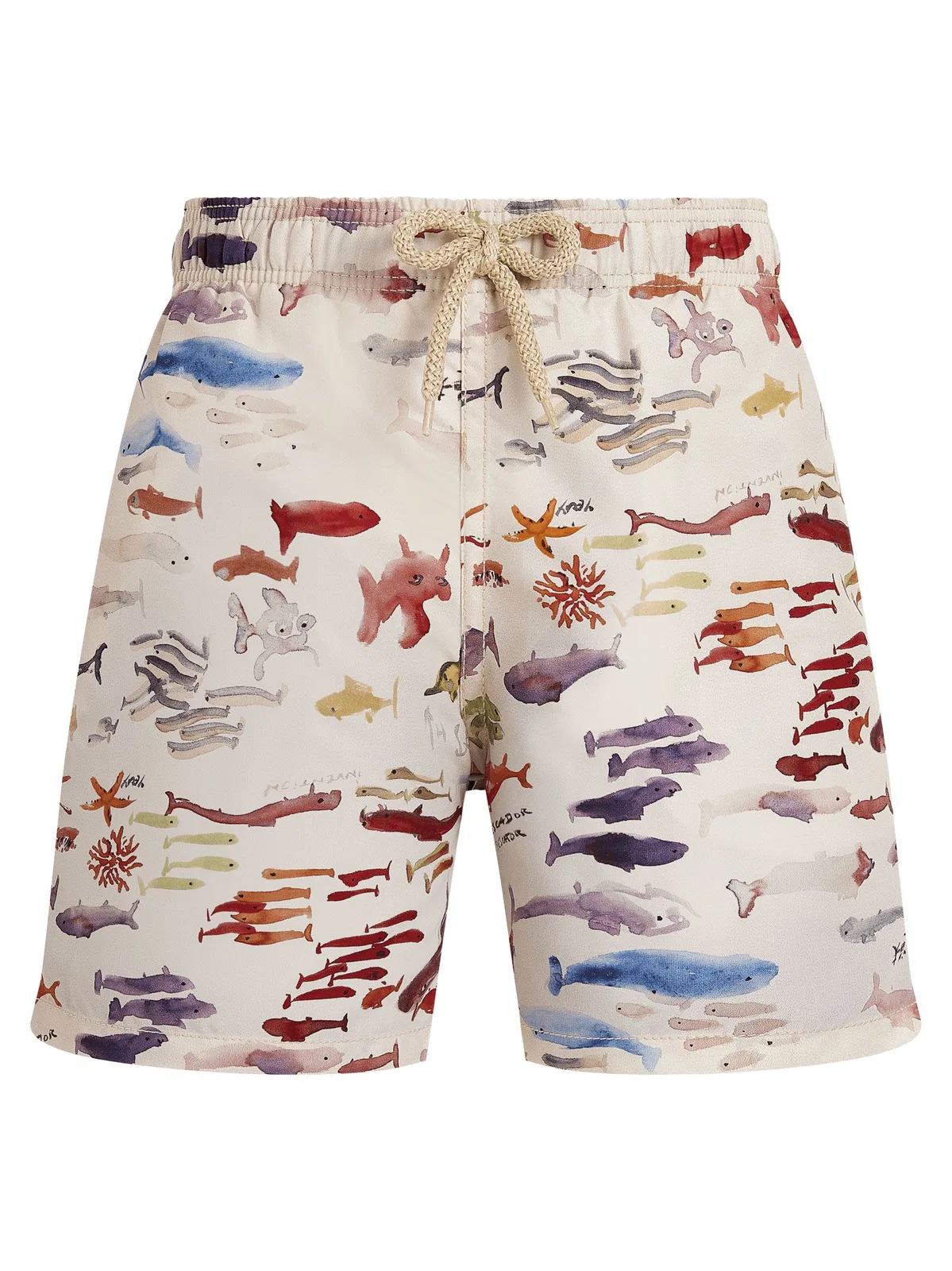 Vilebrequin Boys’ Recycled Polyamide Swim Shorts Wit