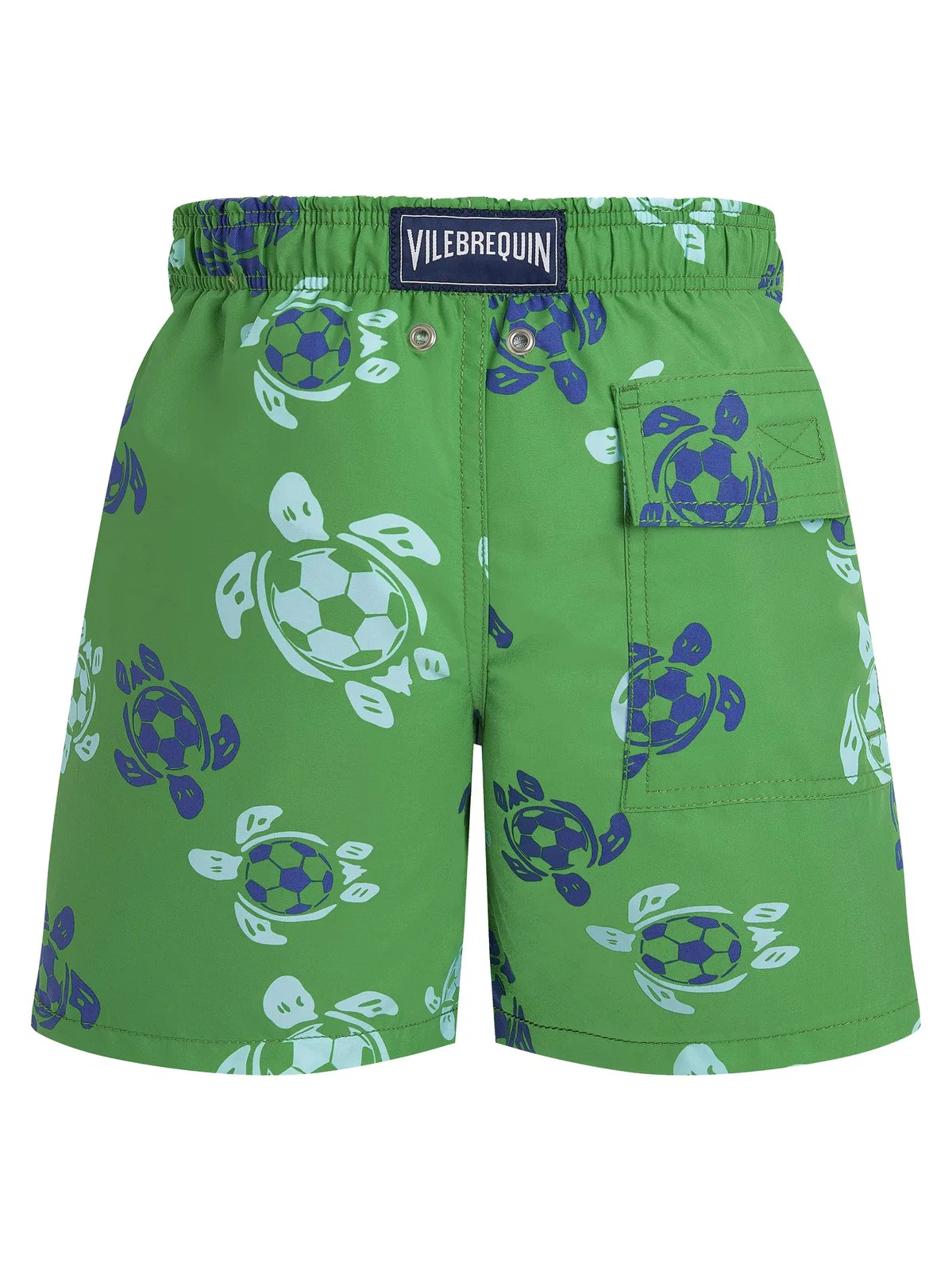 Vilebrequin Boys’ Swim Shorts With Turtle Print