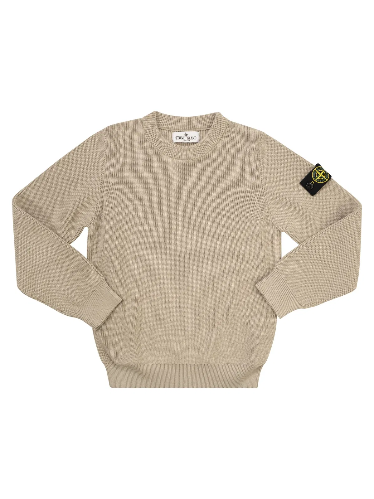 Stone Island Ribbed Cotton Crewneck Sweater