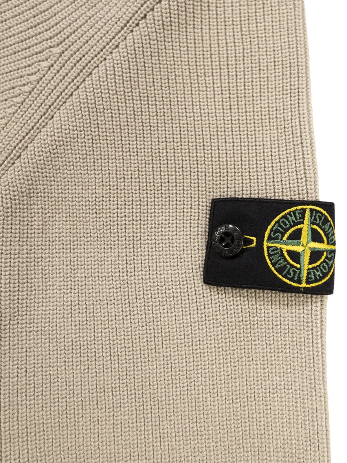 Stone Island Ribbed Cotton Crewneck Sweater