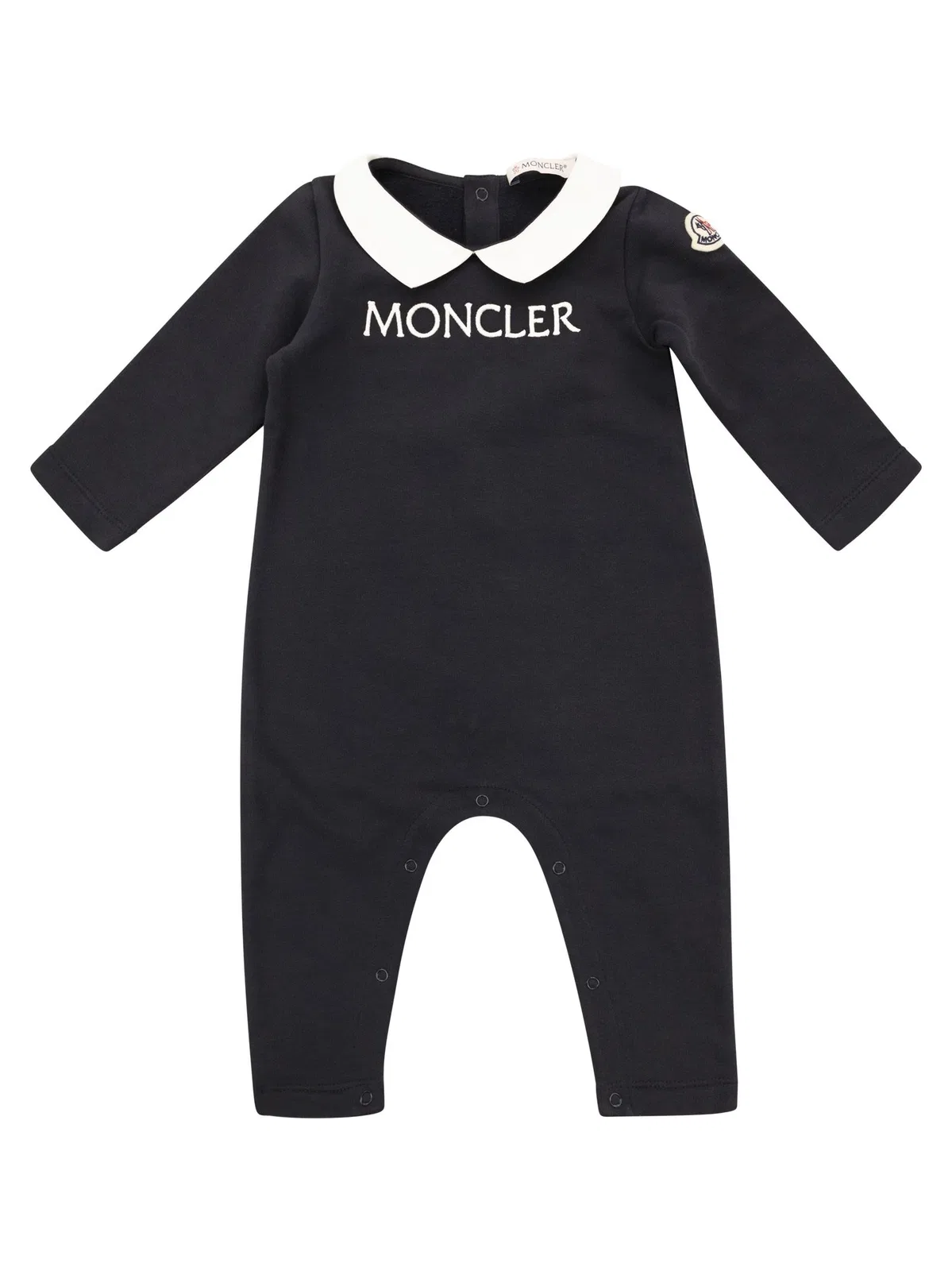 Moncler Cotton Bodysuit With Embroidered Logo