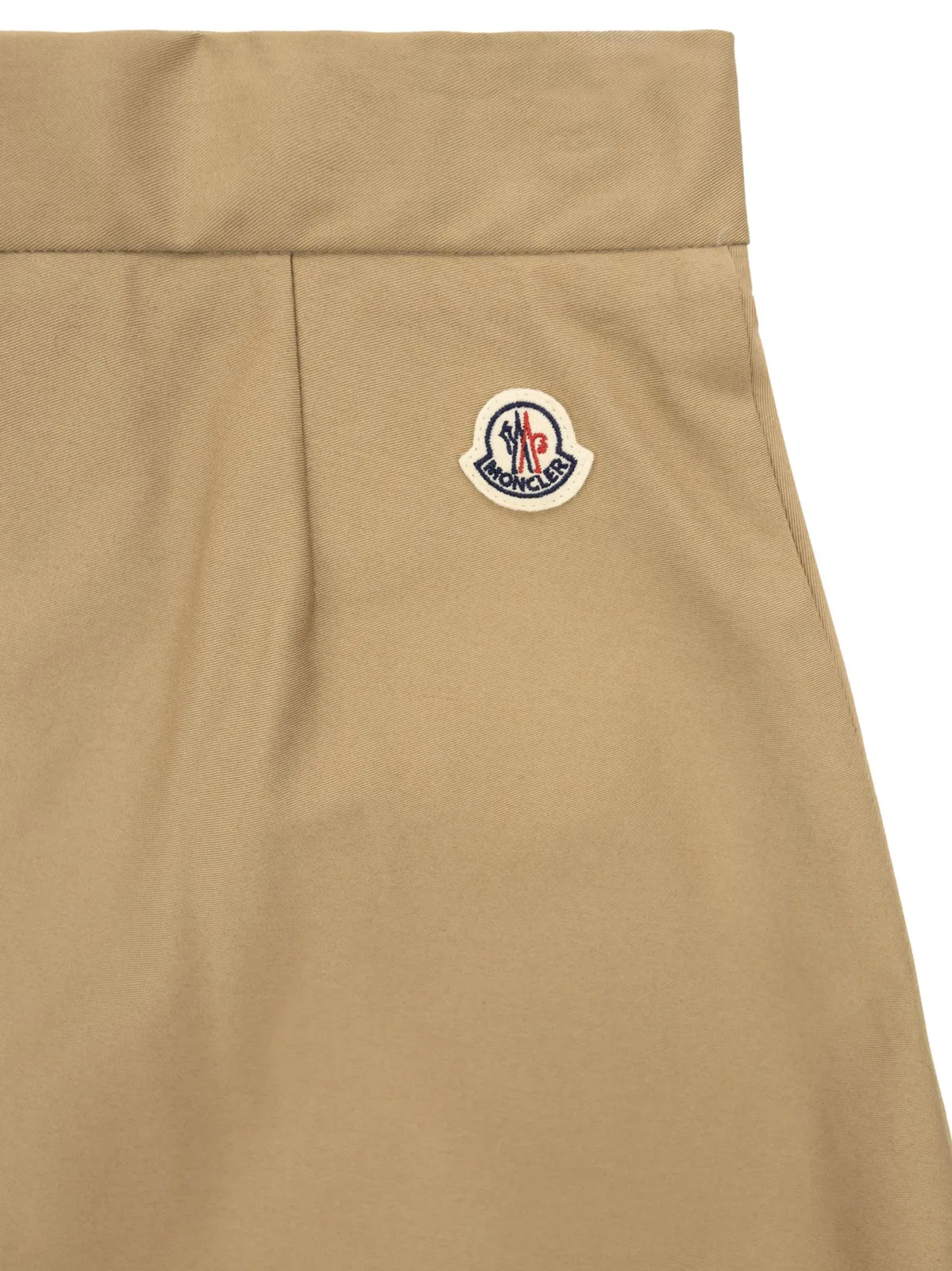 Moncler Pleated Cotton Gabardine Skirt