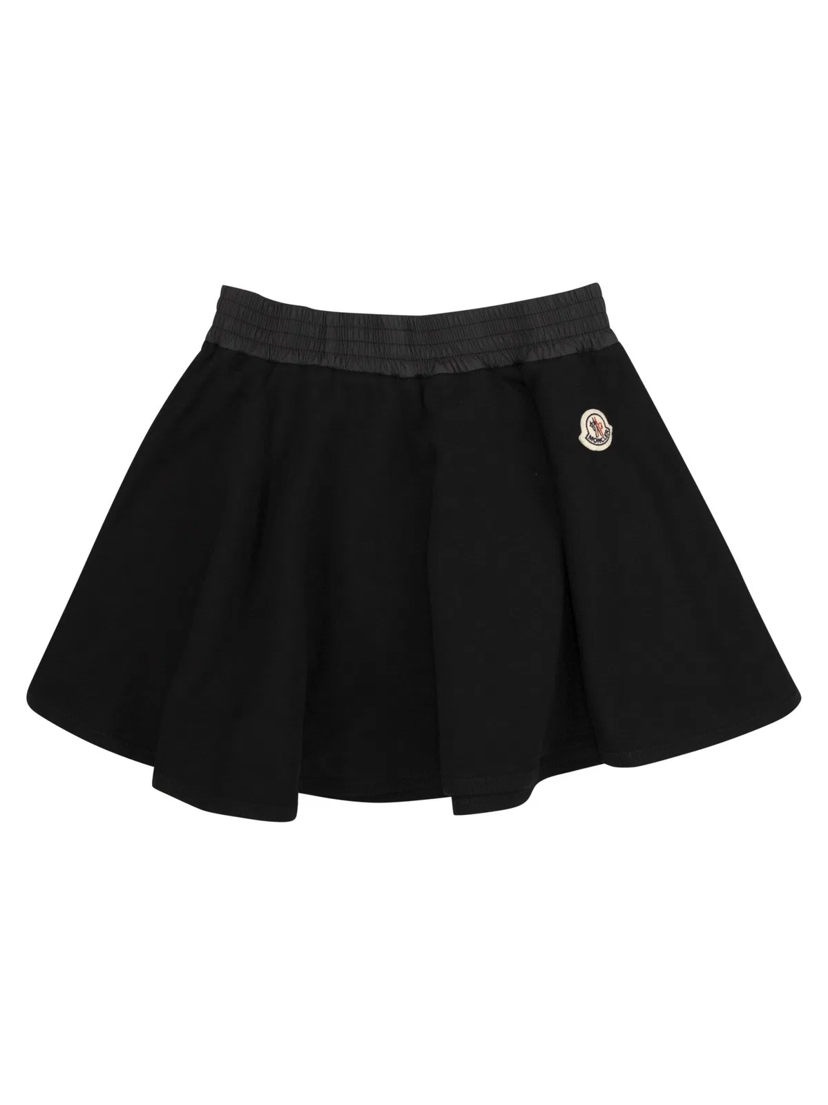 Moncler Flared Mini Skirt In Cotton