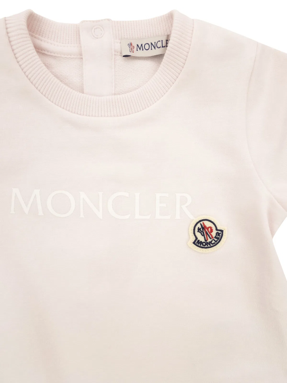 Moncler Cotton Bodysuit With Logo And Gift Box