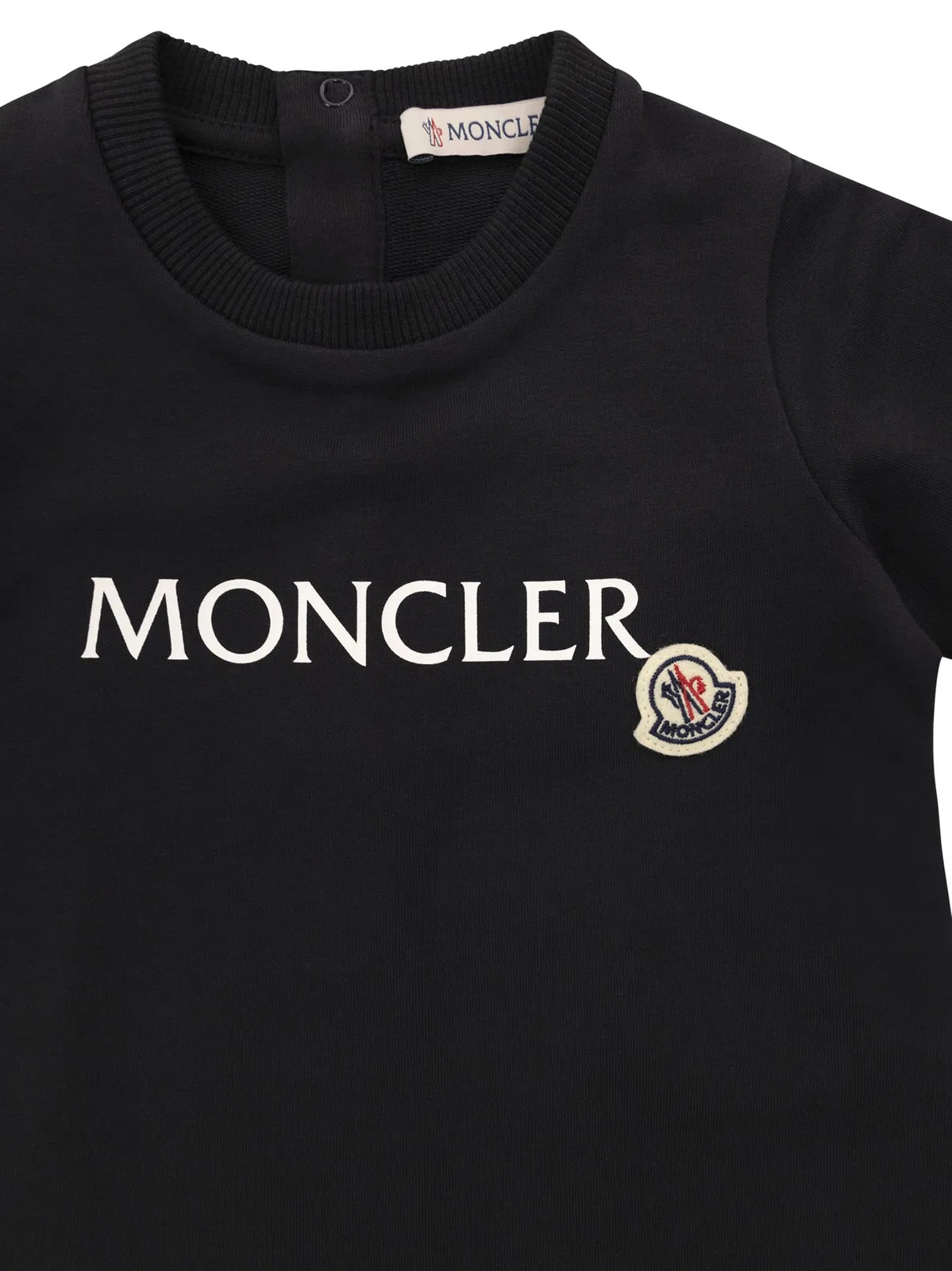 Moncler Cotton Bodysuit With Logo And Gift Box