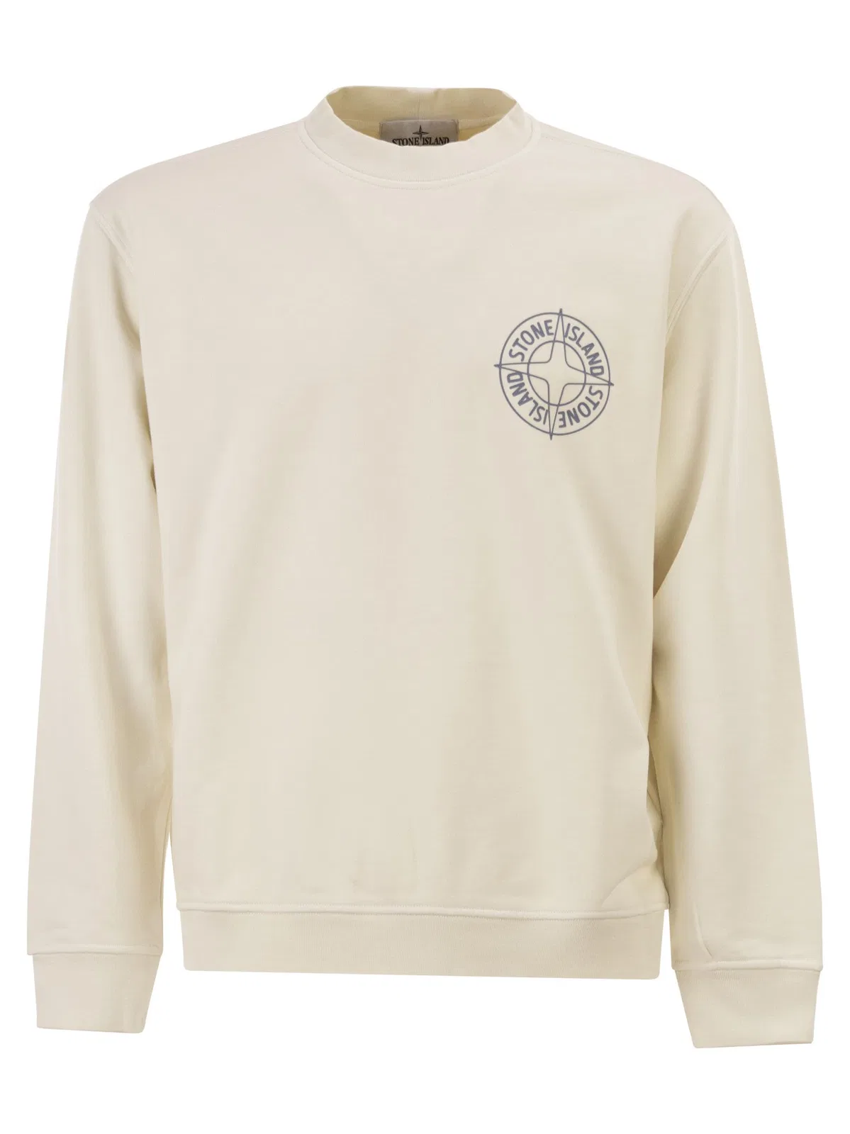 Stone Island Oversized Crew Neck Sweatshirt With “Out