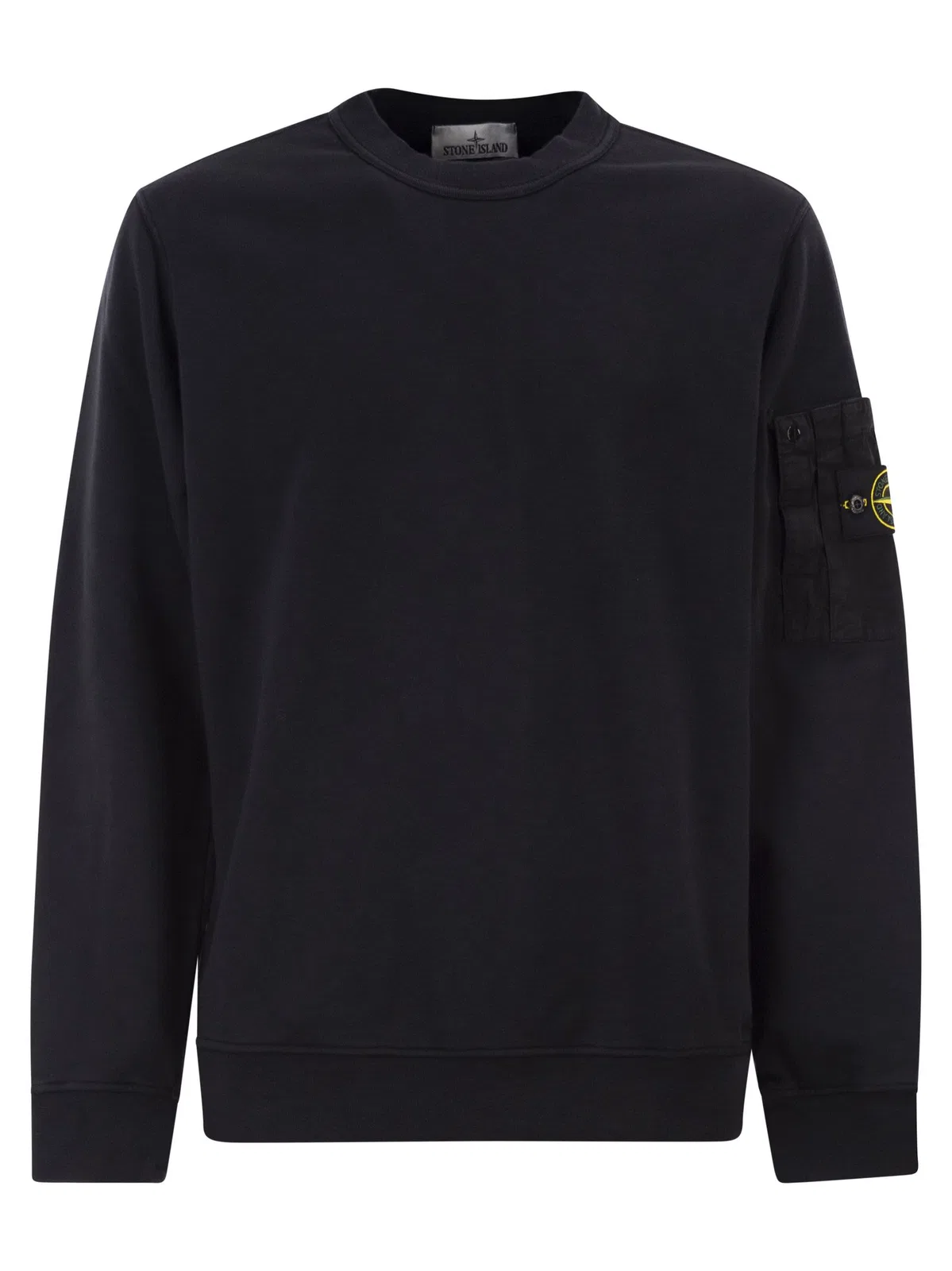Stone Island Regular Fit Crew Neck Sweatshirt With Se