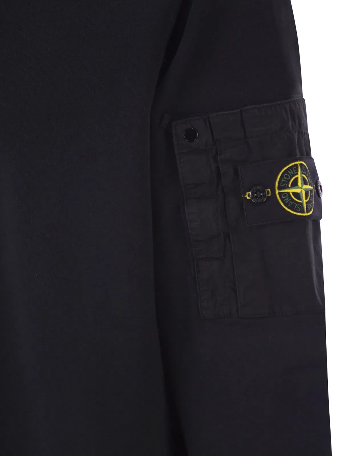 Stone Island Regular Fit Crew Neck Sweatshirt With Se