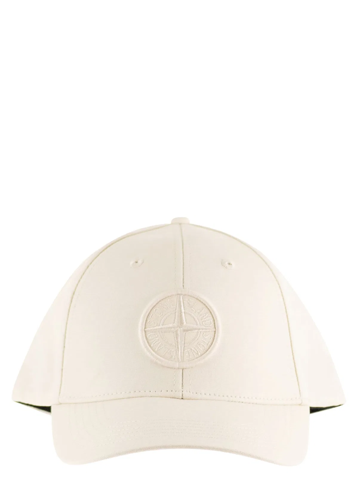 Stone Island Cap With Embroidered Compass Logo