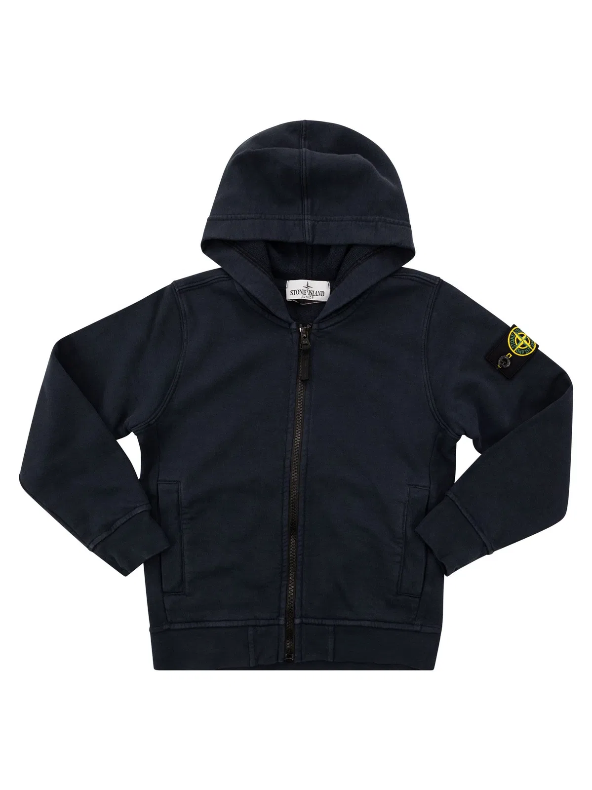 Stone Island Regular Fit Hoodie With Zip And Pockets