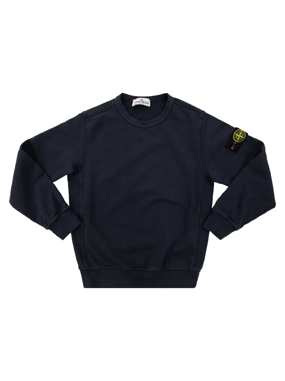 Stone Island Regular Fit Crew Neck Sweatshirt With Ri