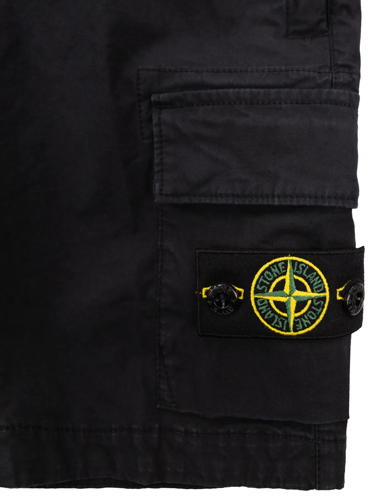 Stone Island Regular Fit Cargo Bermuda Shorts With El