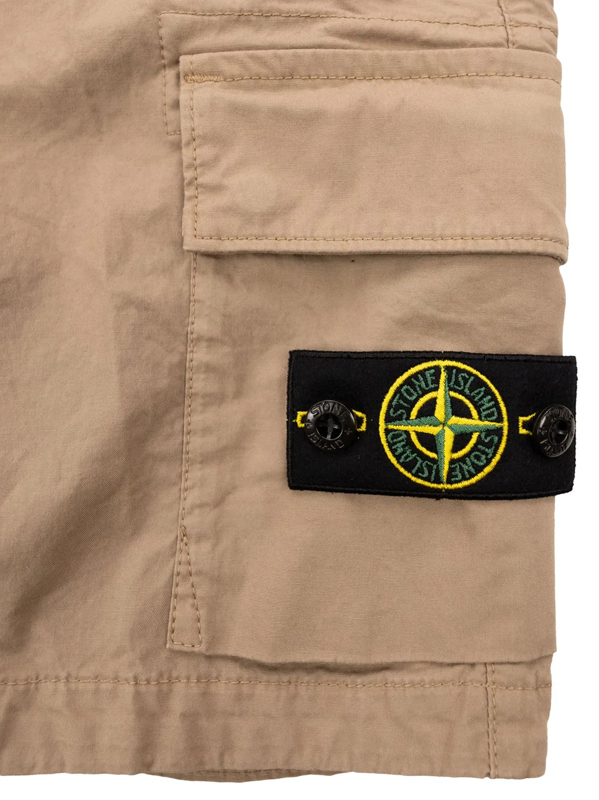 Stone Island Regular Fit Cargo Bermuda Shorts With El