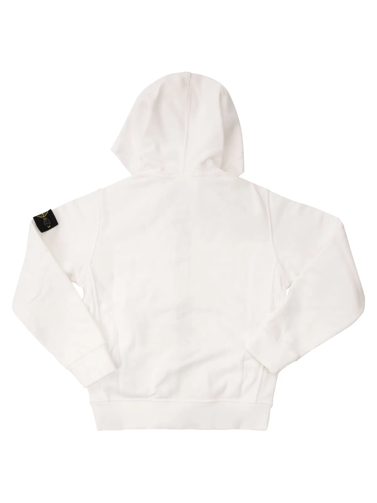 Stone Island Cotton Zip-Up Hoodie With Compass Badge