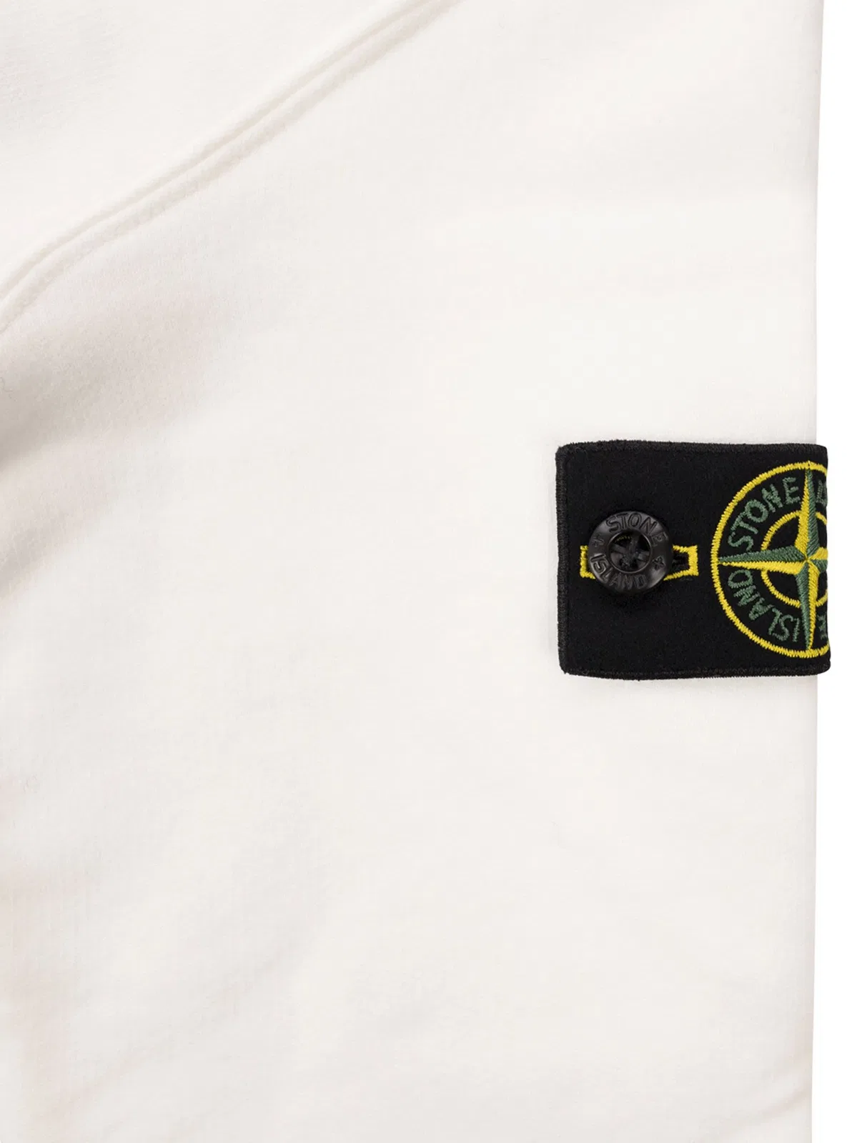 Stone Island Cotton Zip-Up Hoodie With Compass Badge