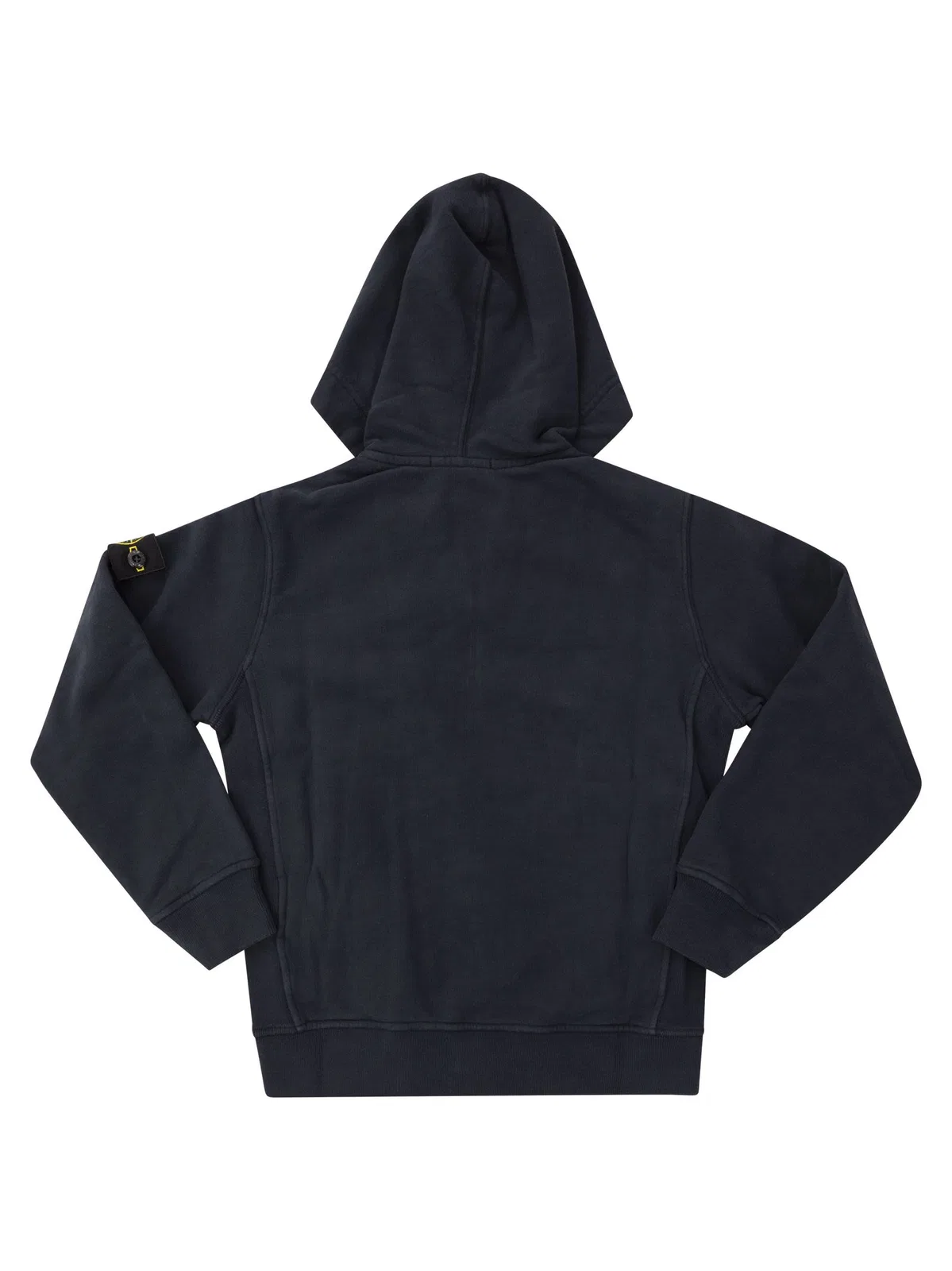 Stone Island Cotton Zip-Up Hoodie With Compass Badge