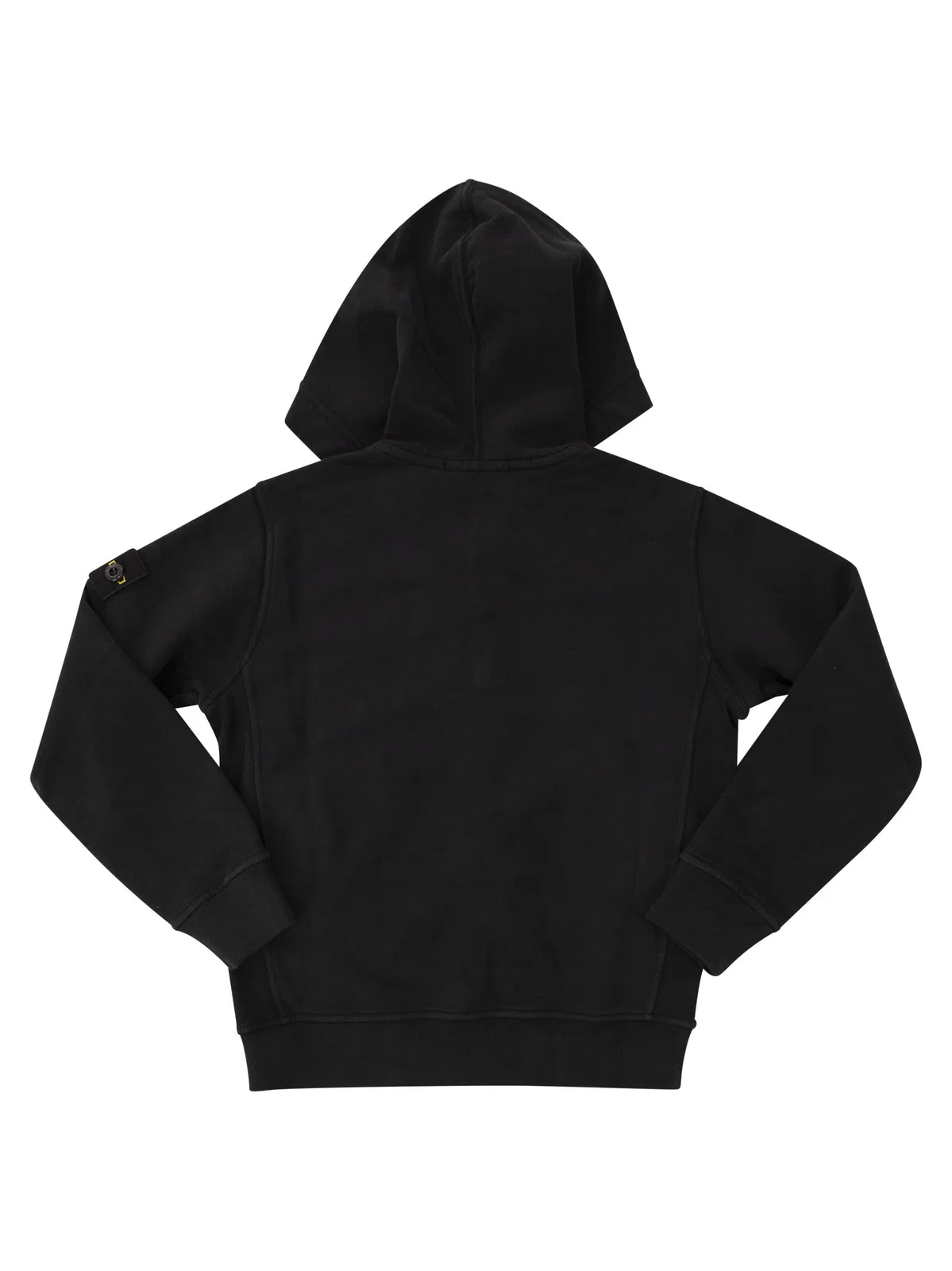 Stone Island Cotton Zip-Up Hoodie With Compass Badge
