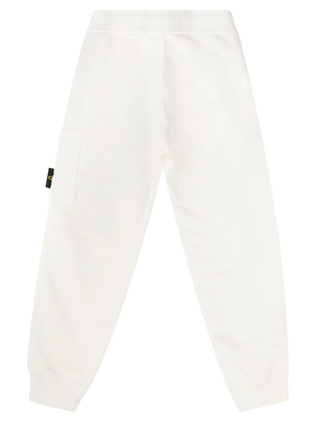 Stone Island Cotton Fleece Cargo Joggers With Compass