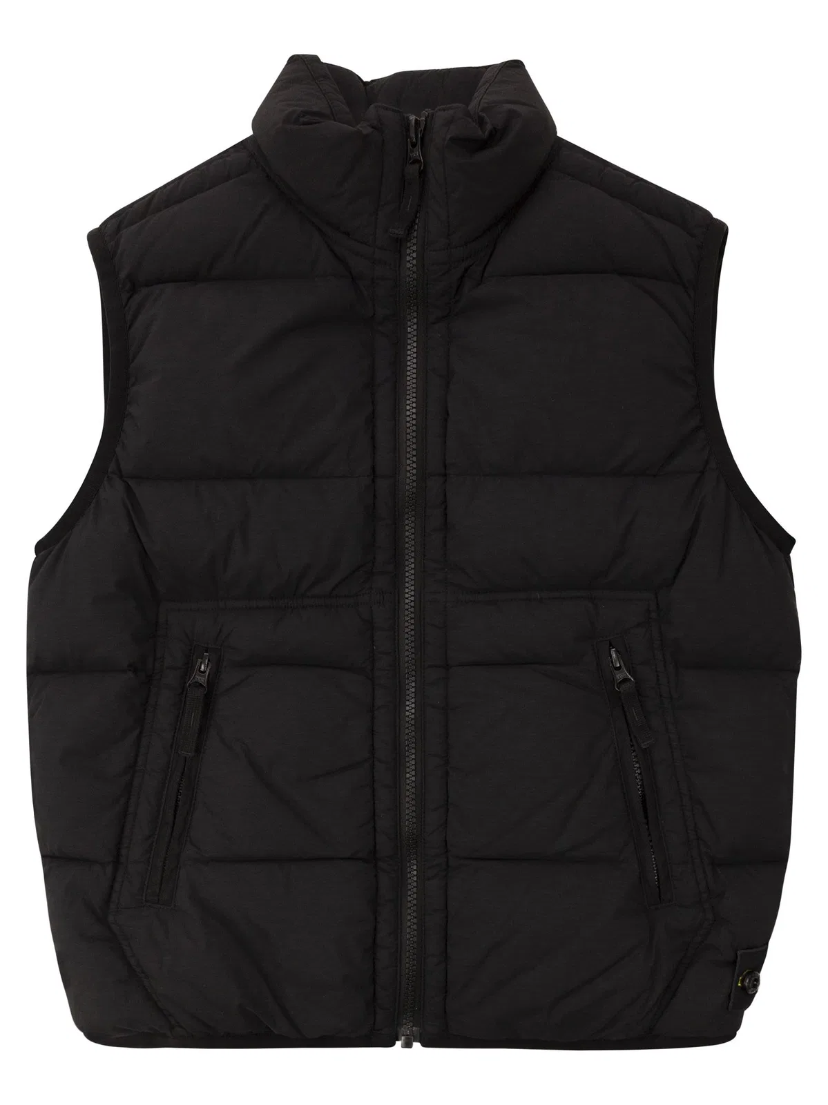 Stone Island Stretch Nylon Padded Gilet With Compass 