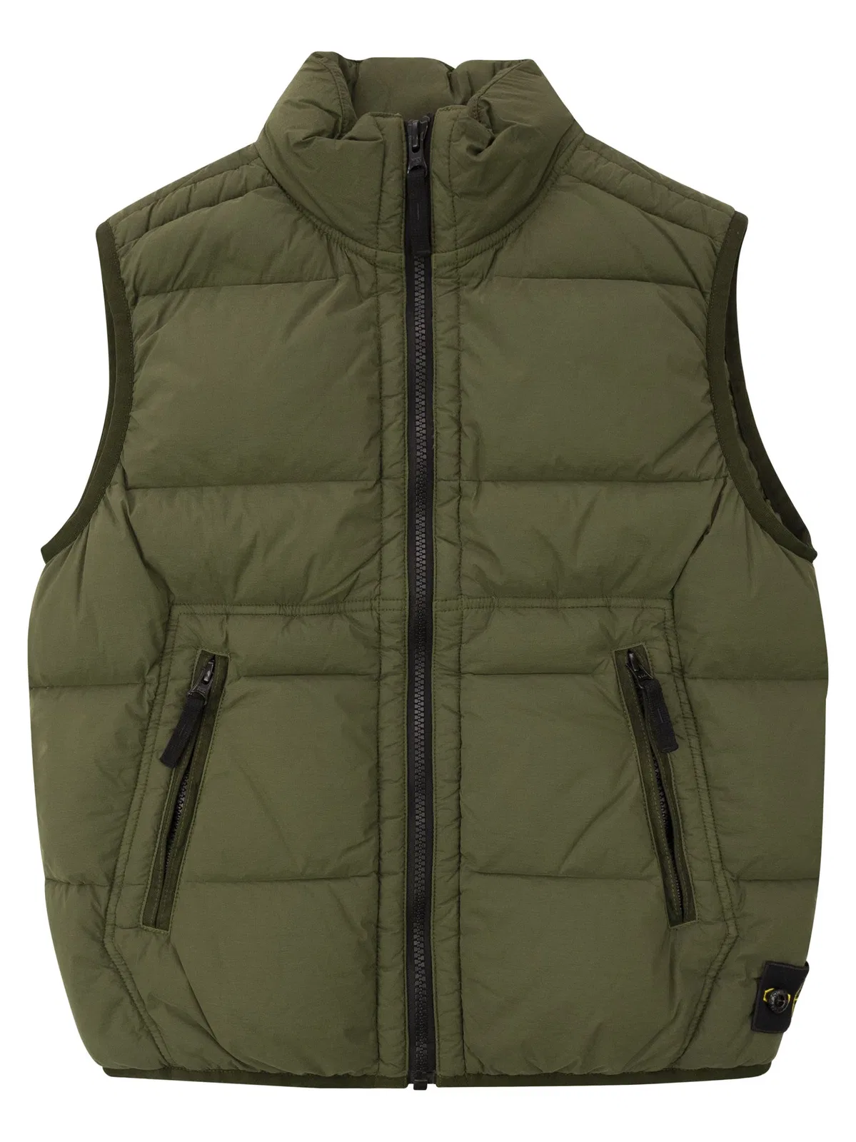 Stone Island Stretch Nylon Padded Gilet With Compass 