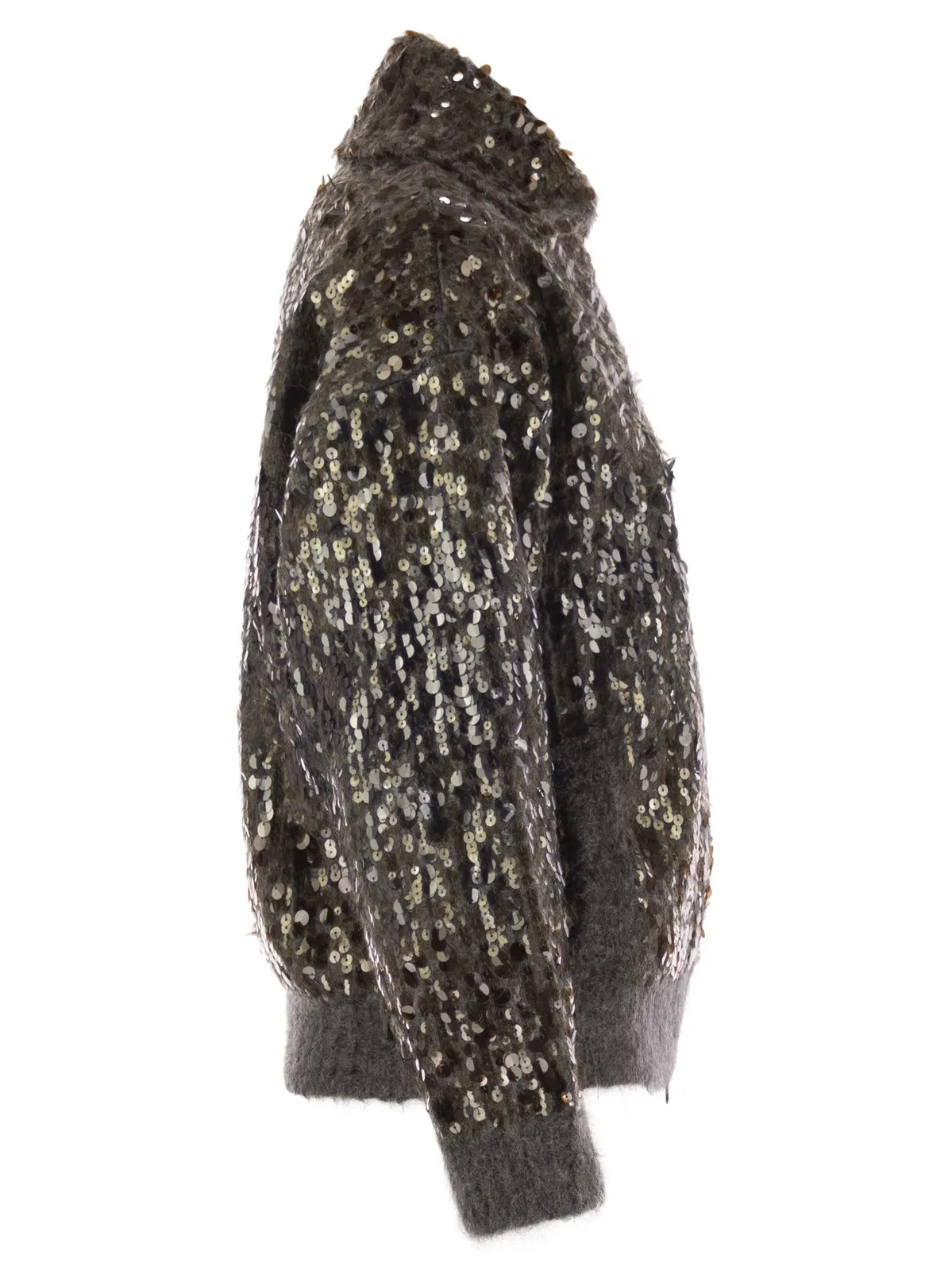 Brunello Cucinelli Dazzling Dégradé Embroidery Mohair And W