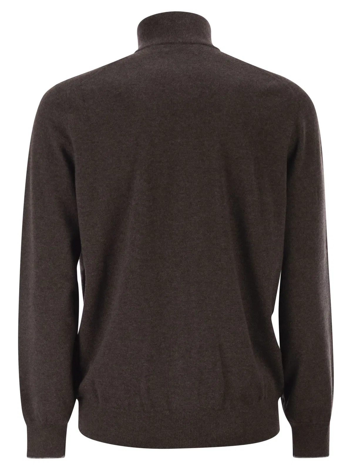 Brunello Cucinelli High-Necked Cashmere Cardigan With Zip
