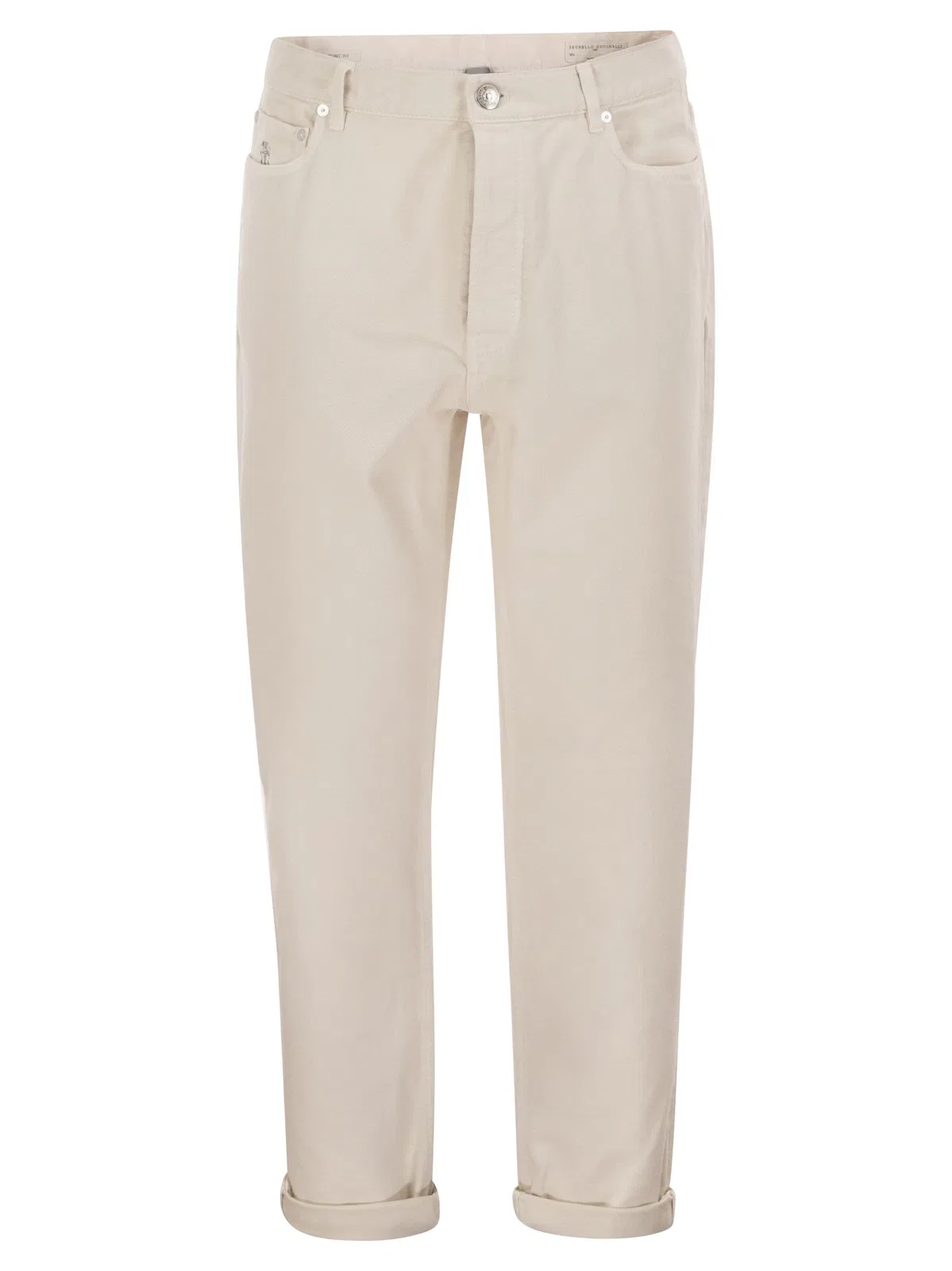 Brunello Cucinelli Five-Pocket Cotton Jeans With A Contempo