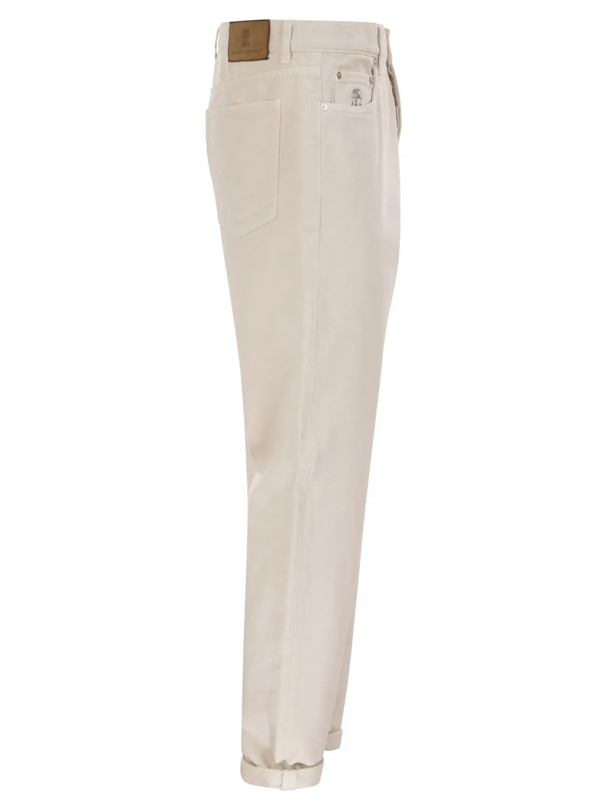 Brunello Cucinelli Five-Pocket Cotton Jeans With A Contempo