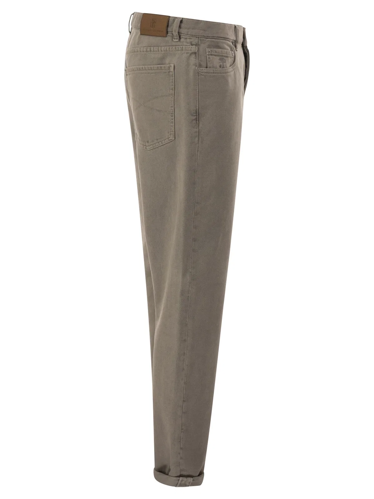 Brunello Cucinelli Five-Pocket Cotton Jeans With A Contempo