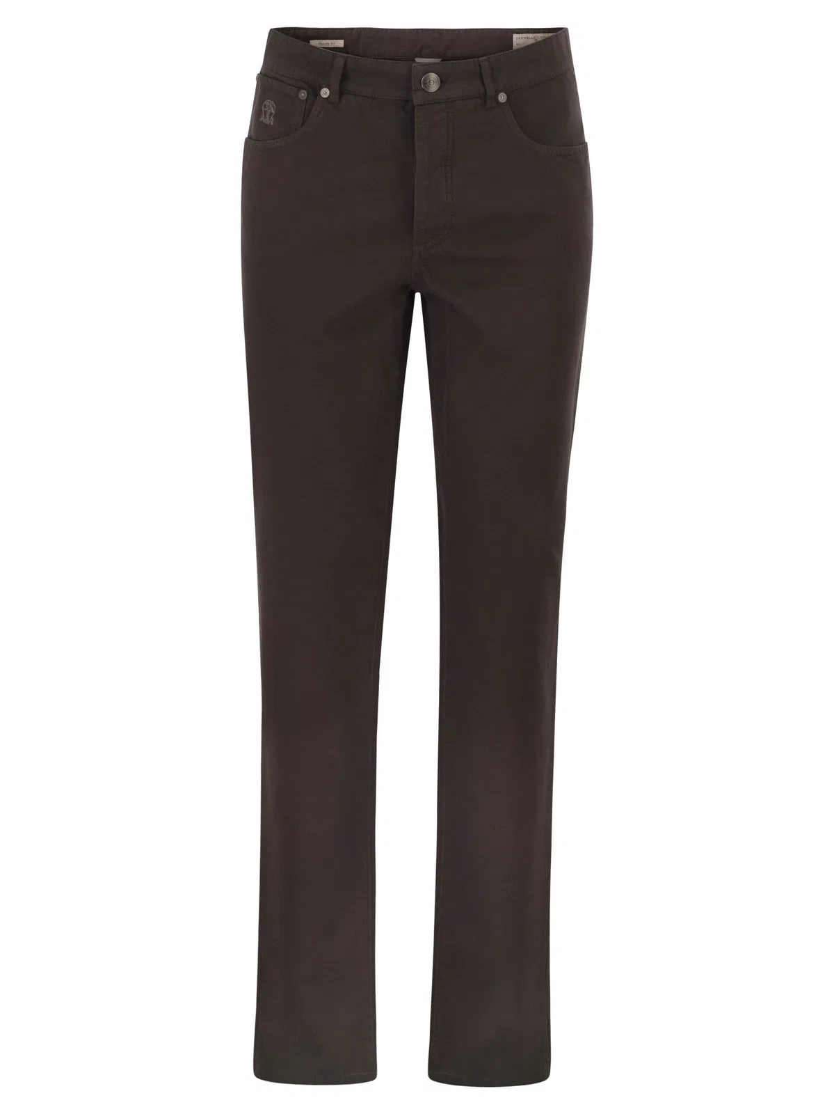 Brunello Cucinelli Garment-Dyed Five-Pocket Cotton Trousers