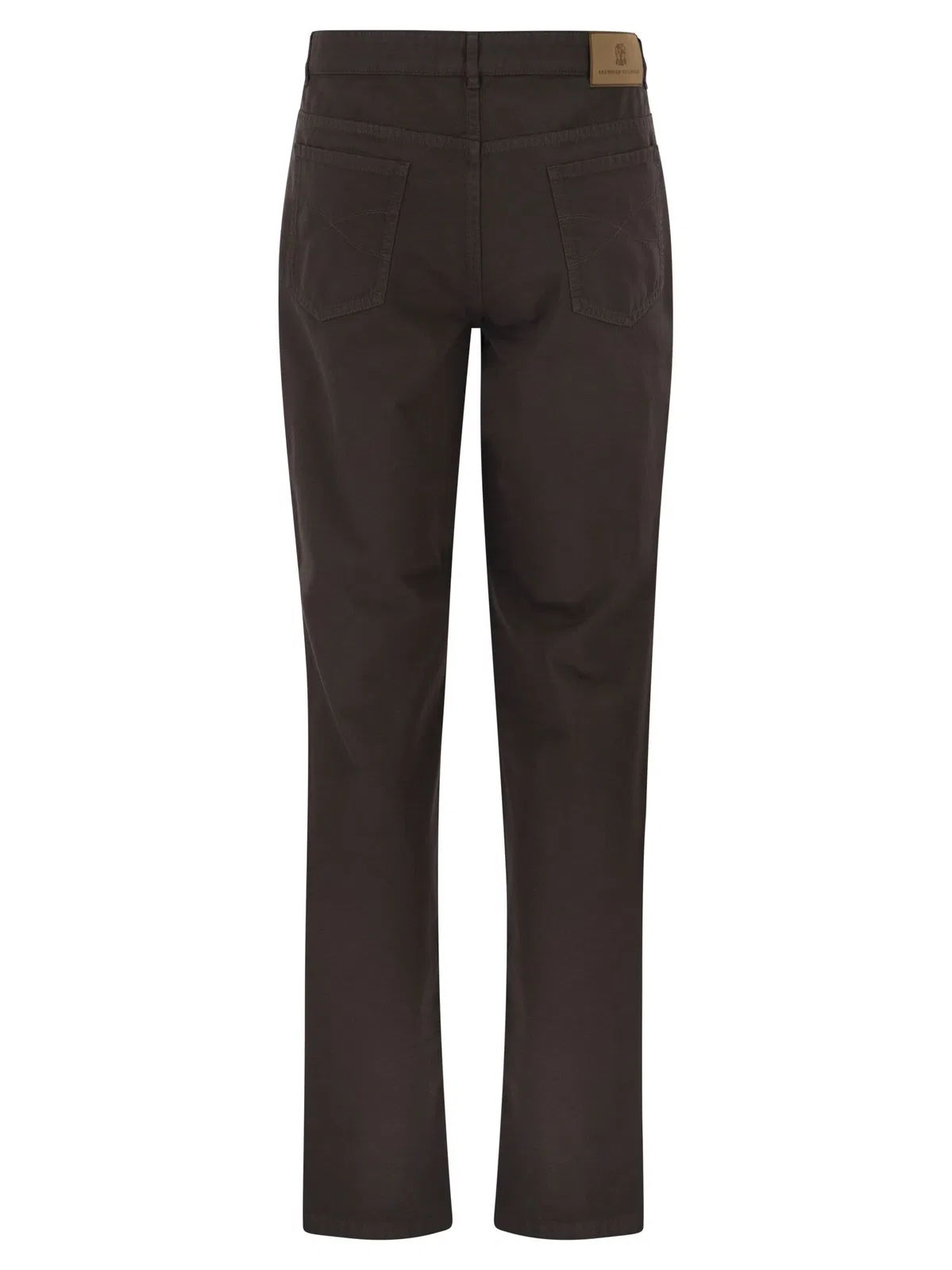 Brunello Cucinelli Garment-Dyed Five-Pocket Cotton Trousers