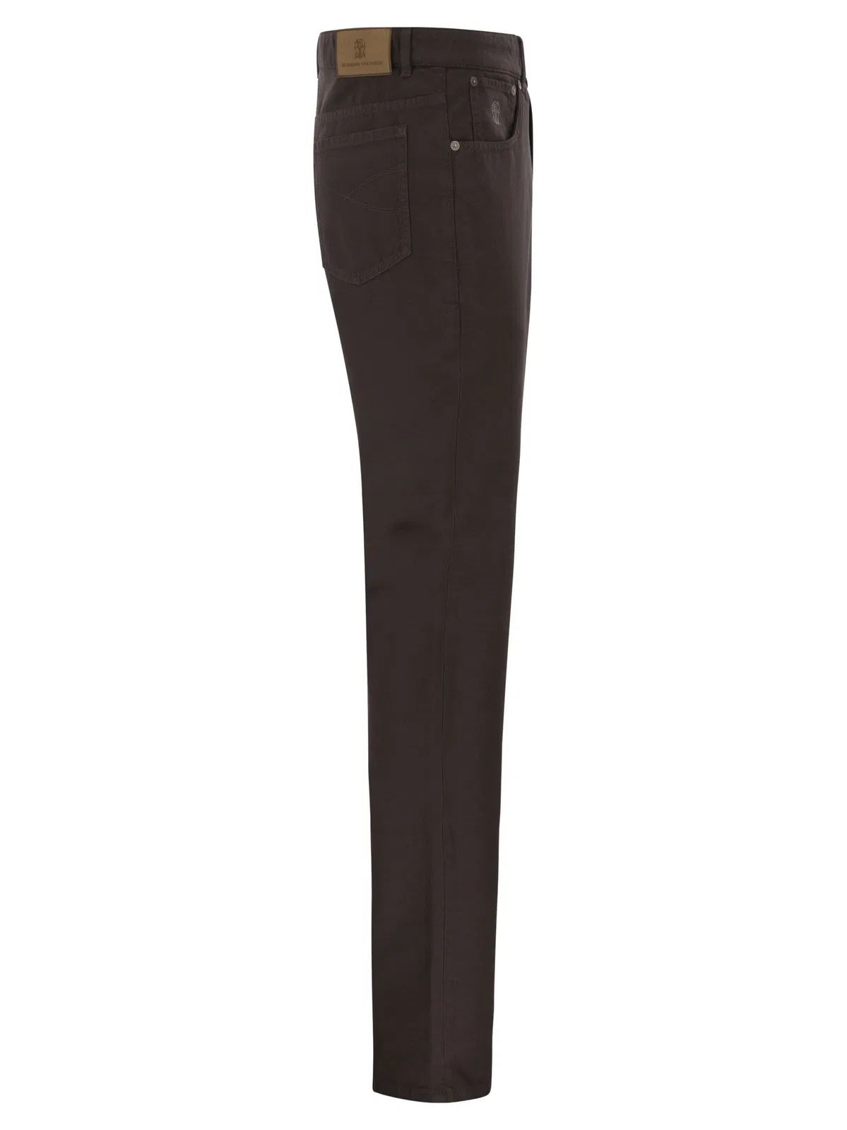 Brunello Cucinelli Garment-Dyed Five-Pocket Cotton Trousers
