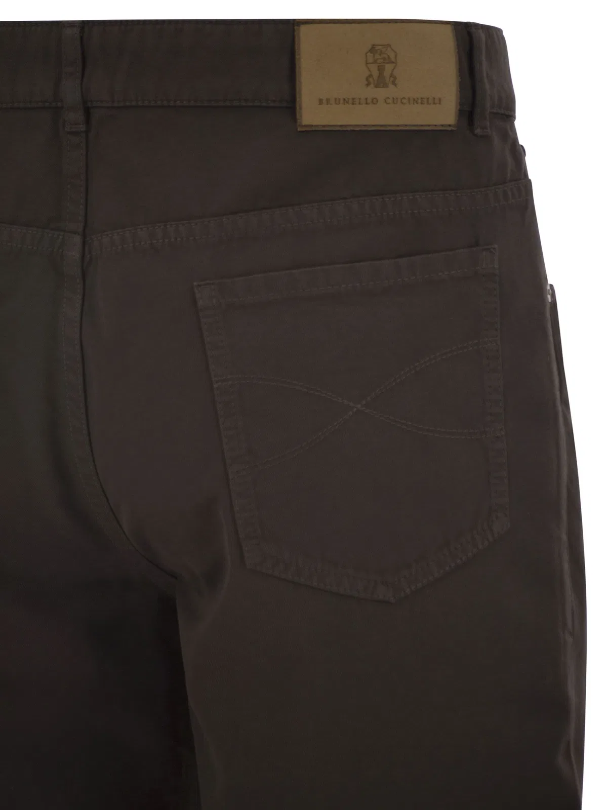 Brunello Cucinelli Garment-Dyed Five-Pocket Cotton Trousers