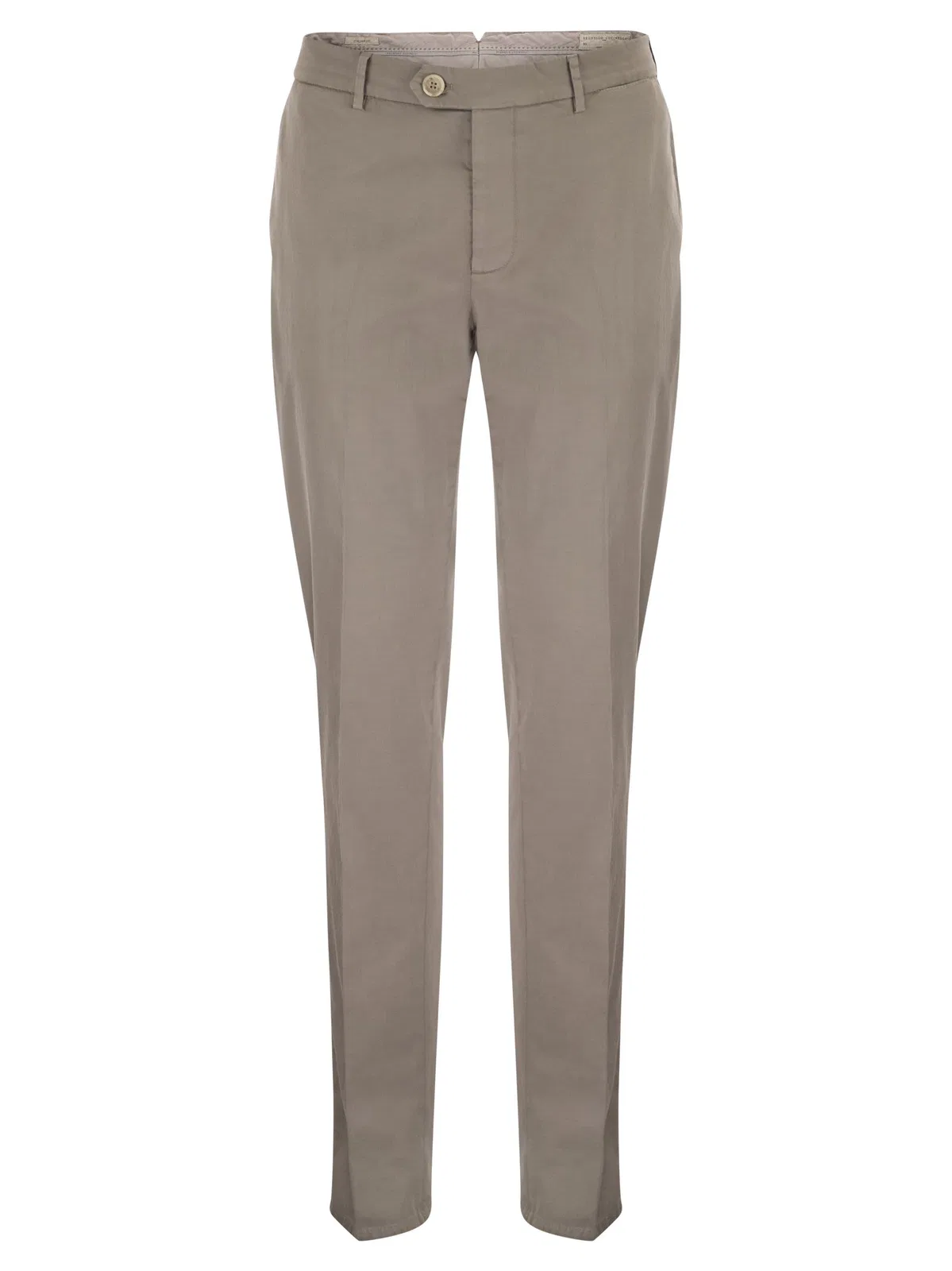 Brunello Cucinelli Italian Fit Cotton Gabardine Trousers