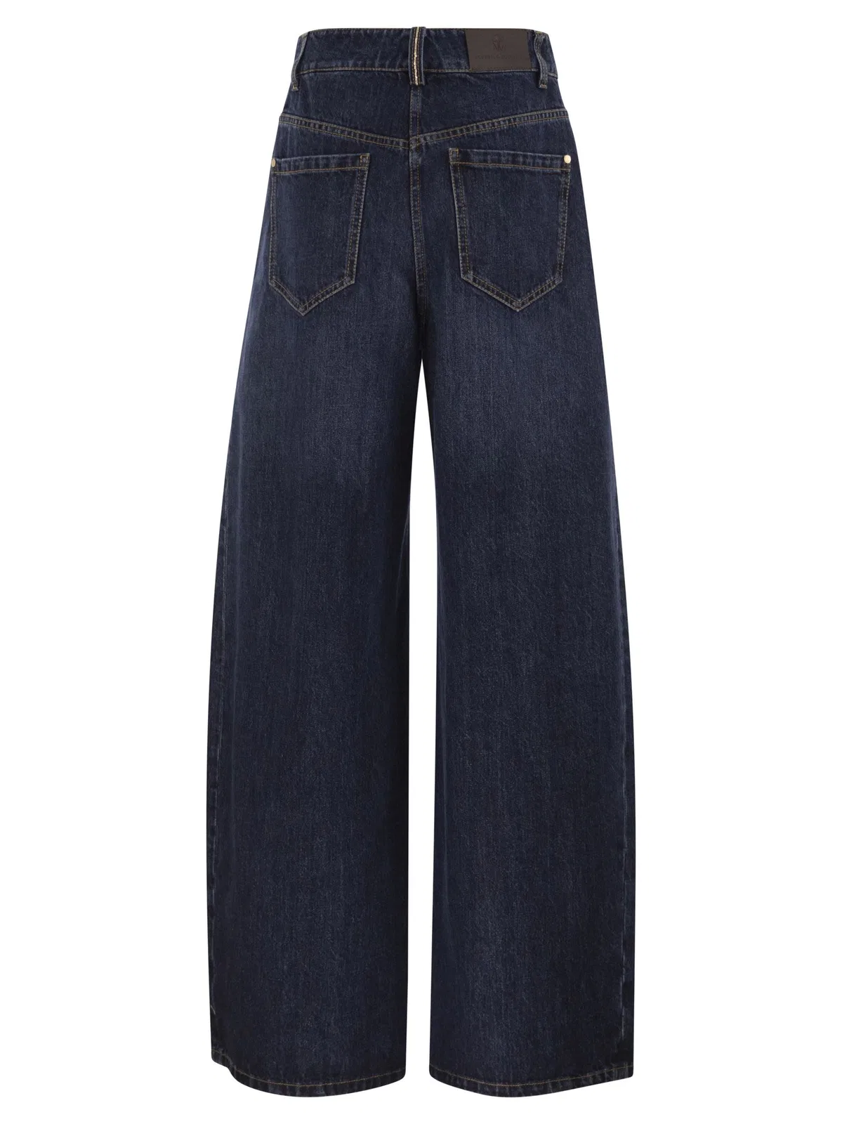 Brunello Cucinelli Wide-Leg Cotton Denim Jeans