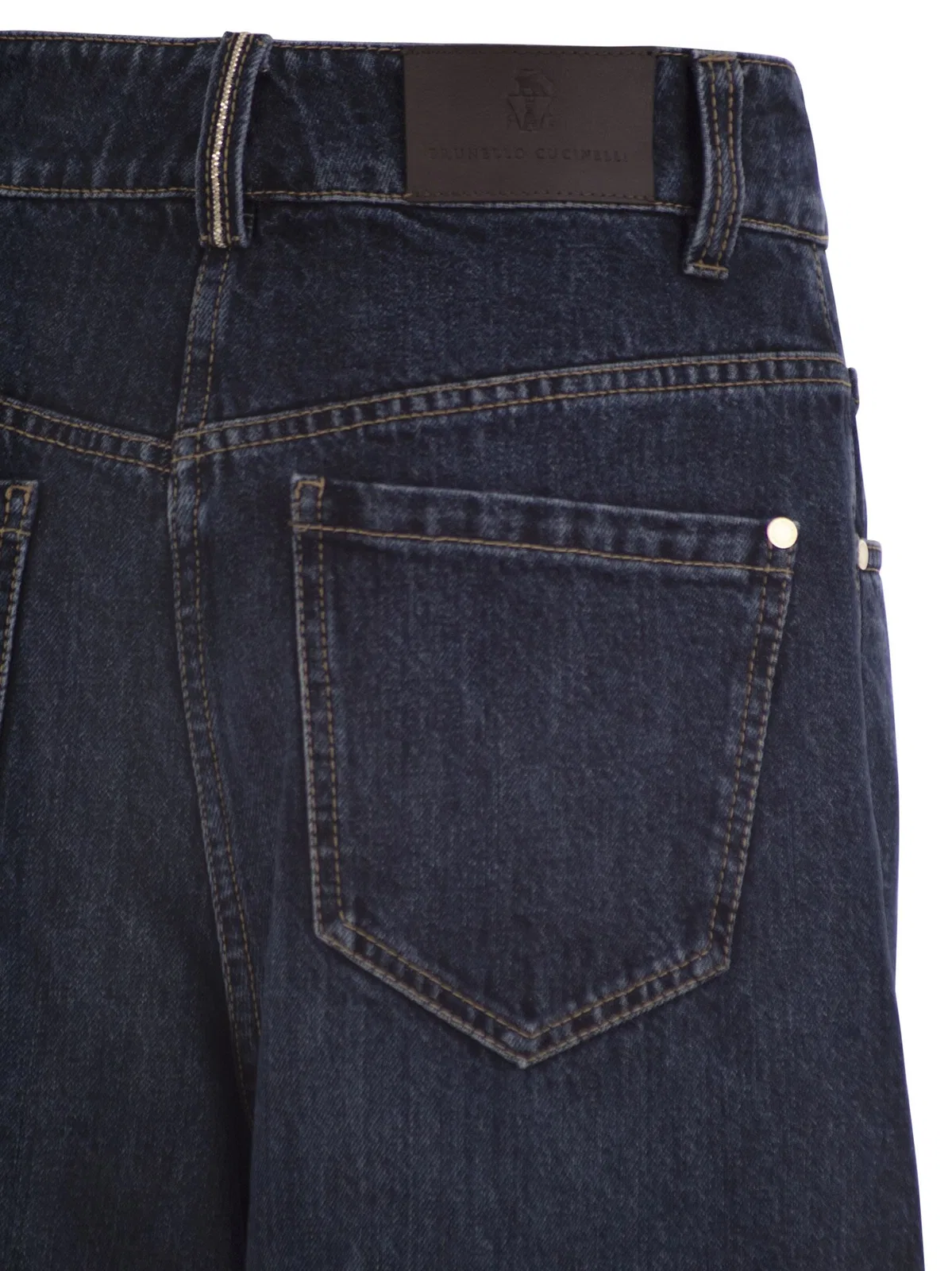 Brunello Cucinelli Wide-Leg Cotton Denim Jeans