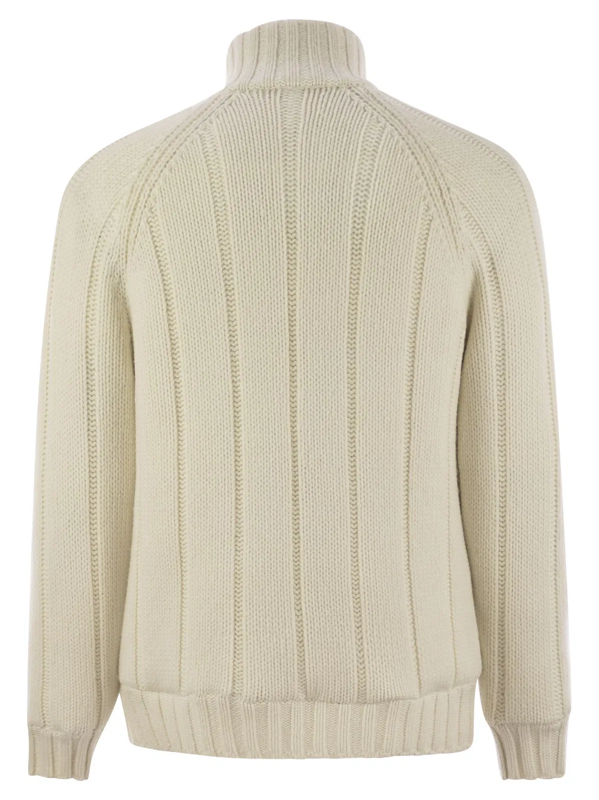 Brunello Cucinelli Cashmere Knit Down Jacket With Zip
