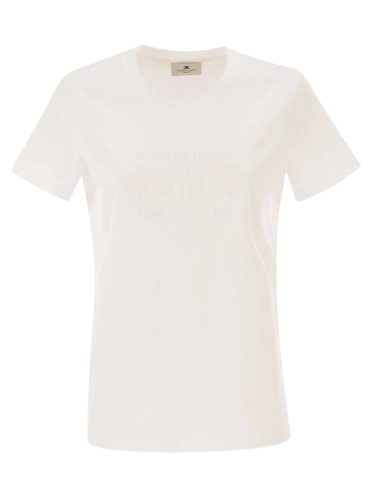 Elisabetta Franchi Jersey T-Shirt With Embroidered Logo