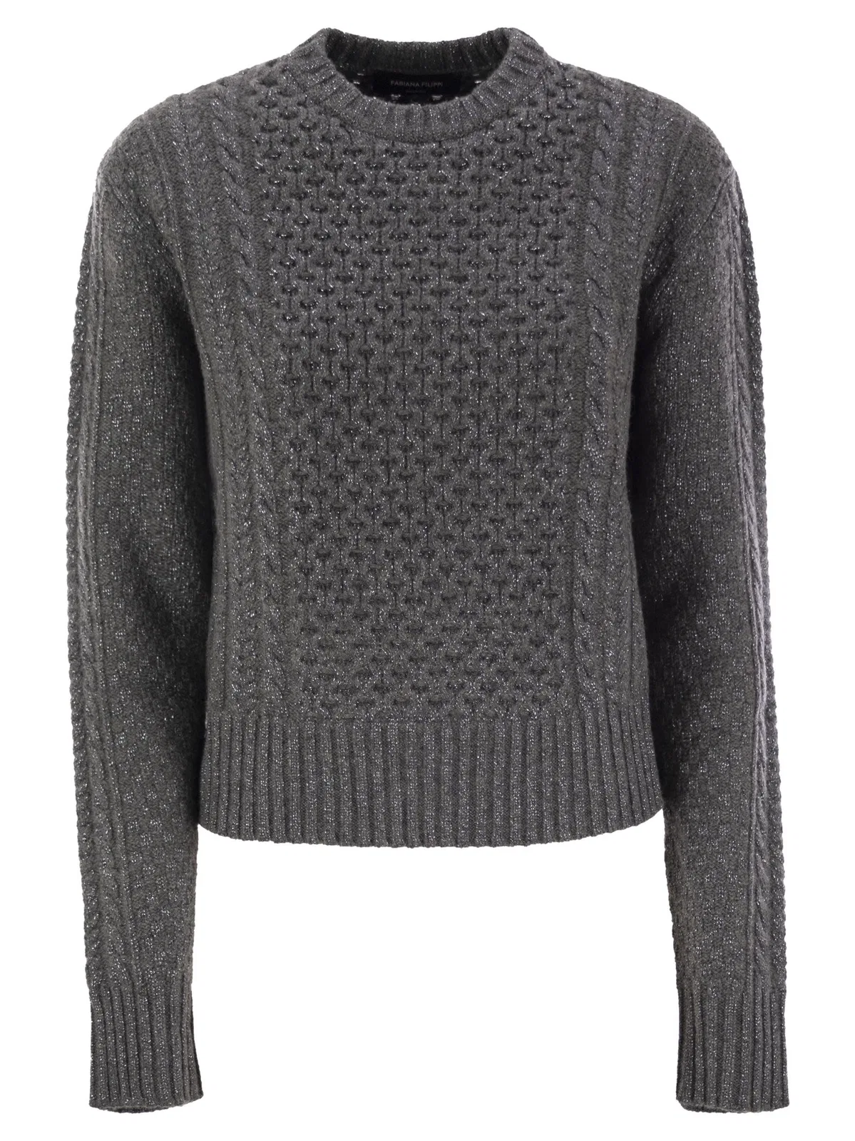 Fabiana Filippi Platinum Fisherman Jersey With Lurex