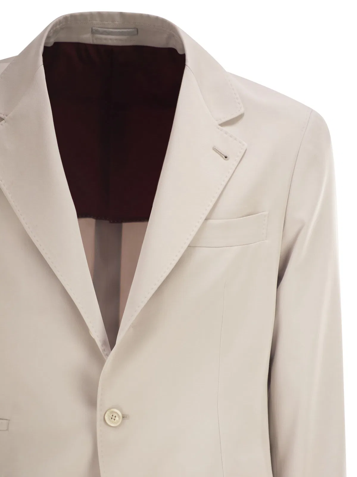 Brunello Cucinelli Silk Suit With Three-Button Blazer