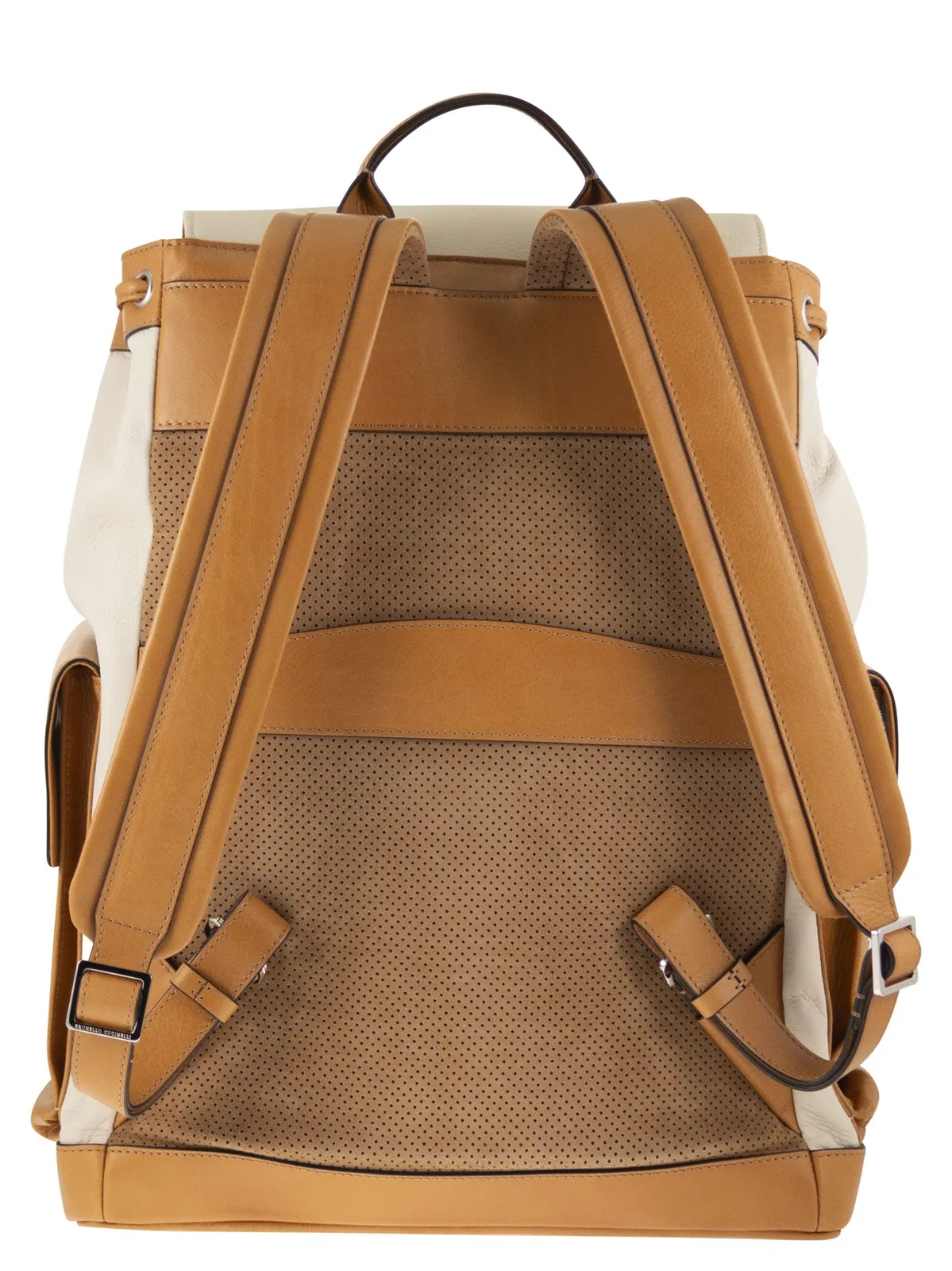 Brunello Cucinelli City Backpack In Grained Calfskin And Co