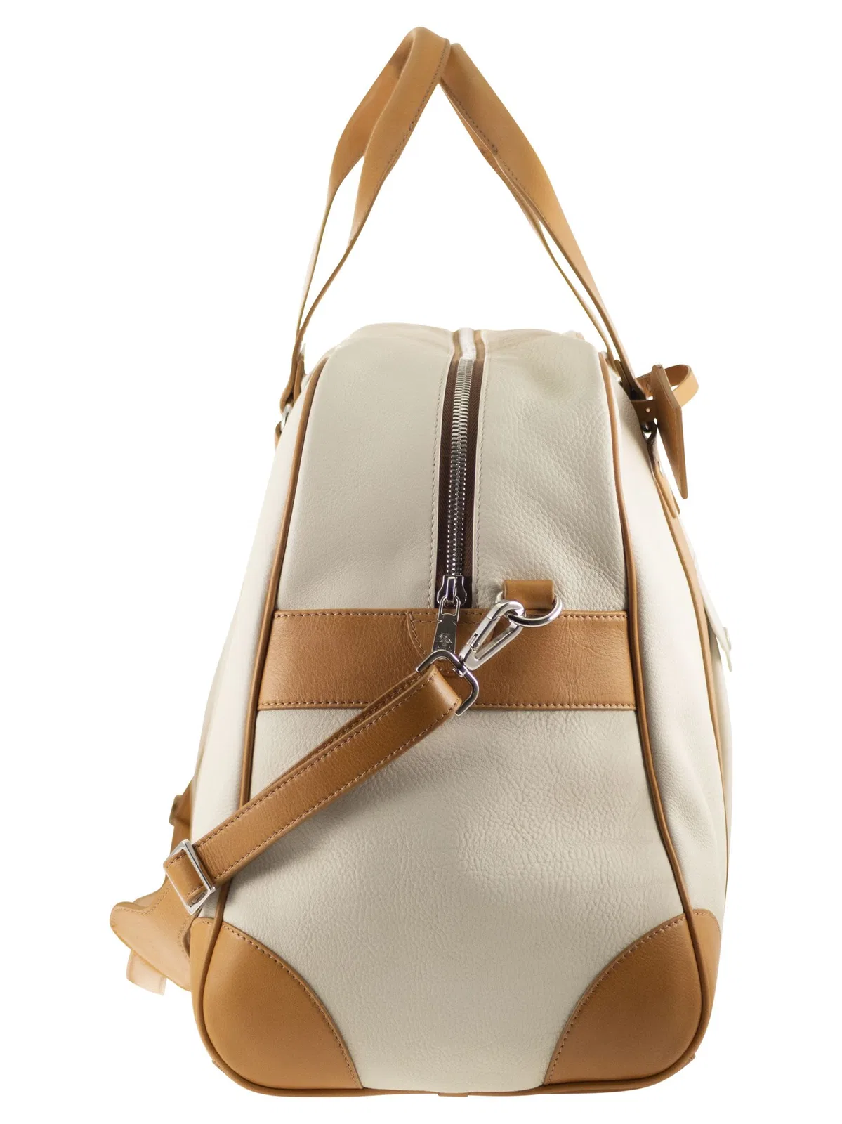 Brunello Cucinelli Street Bag In Grained Calfskin And Cowhi