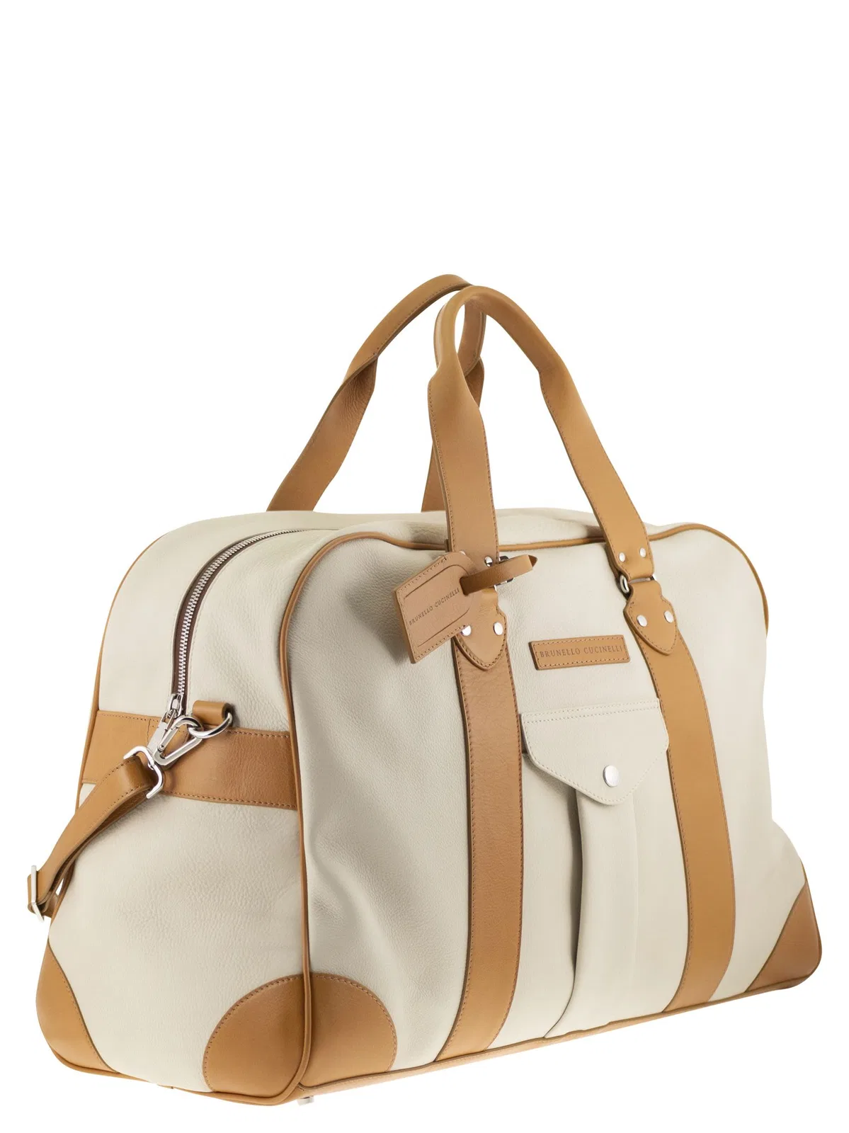 Brunello Cucinelli Street Bag In Grained Calfskin And Cowhi