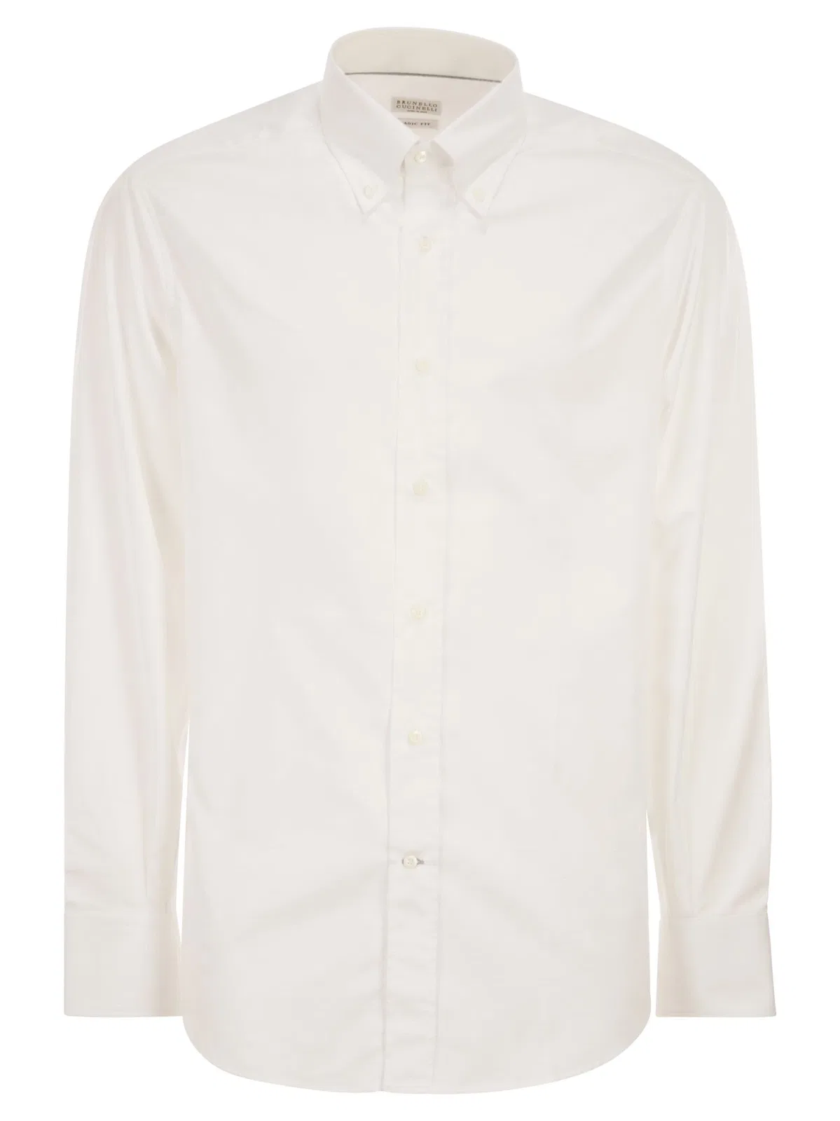 Brunello Cucinelli Basic Fit Twill Shirt With Button-Down C