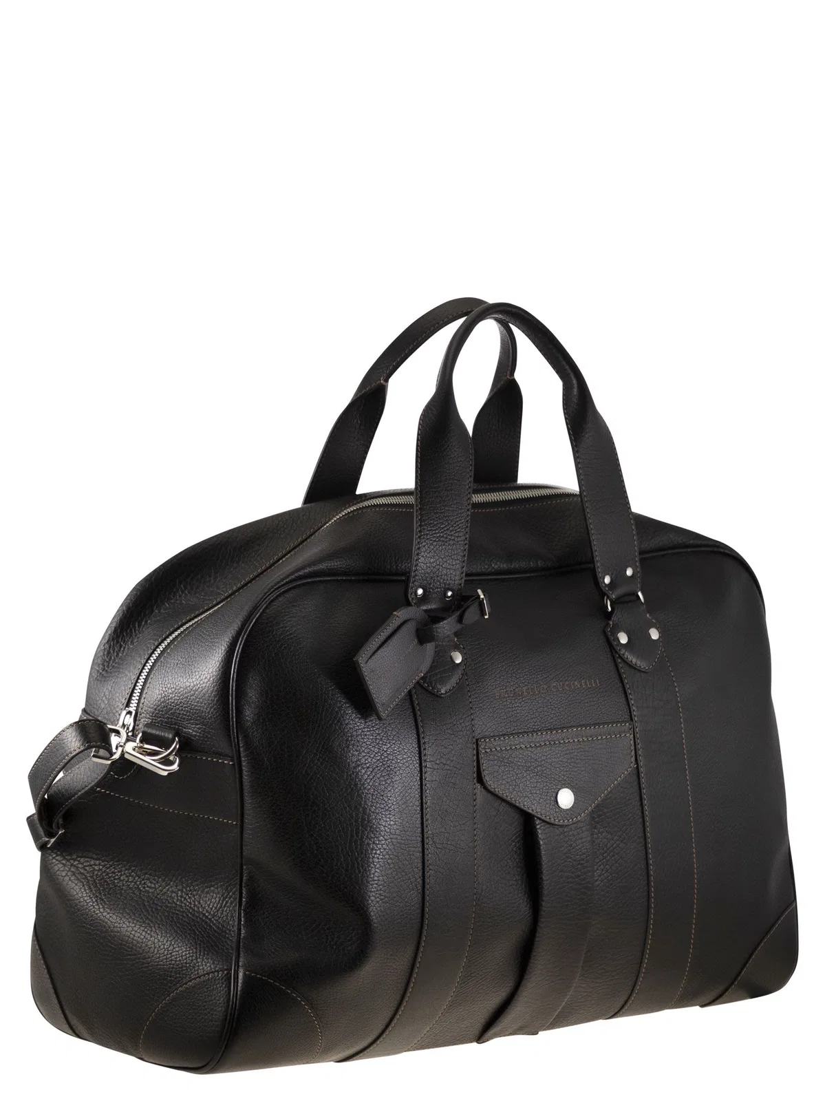 Brunello Cucinelli Grained Calfskin Weekender Bag
